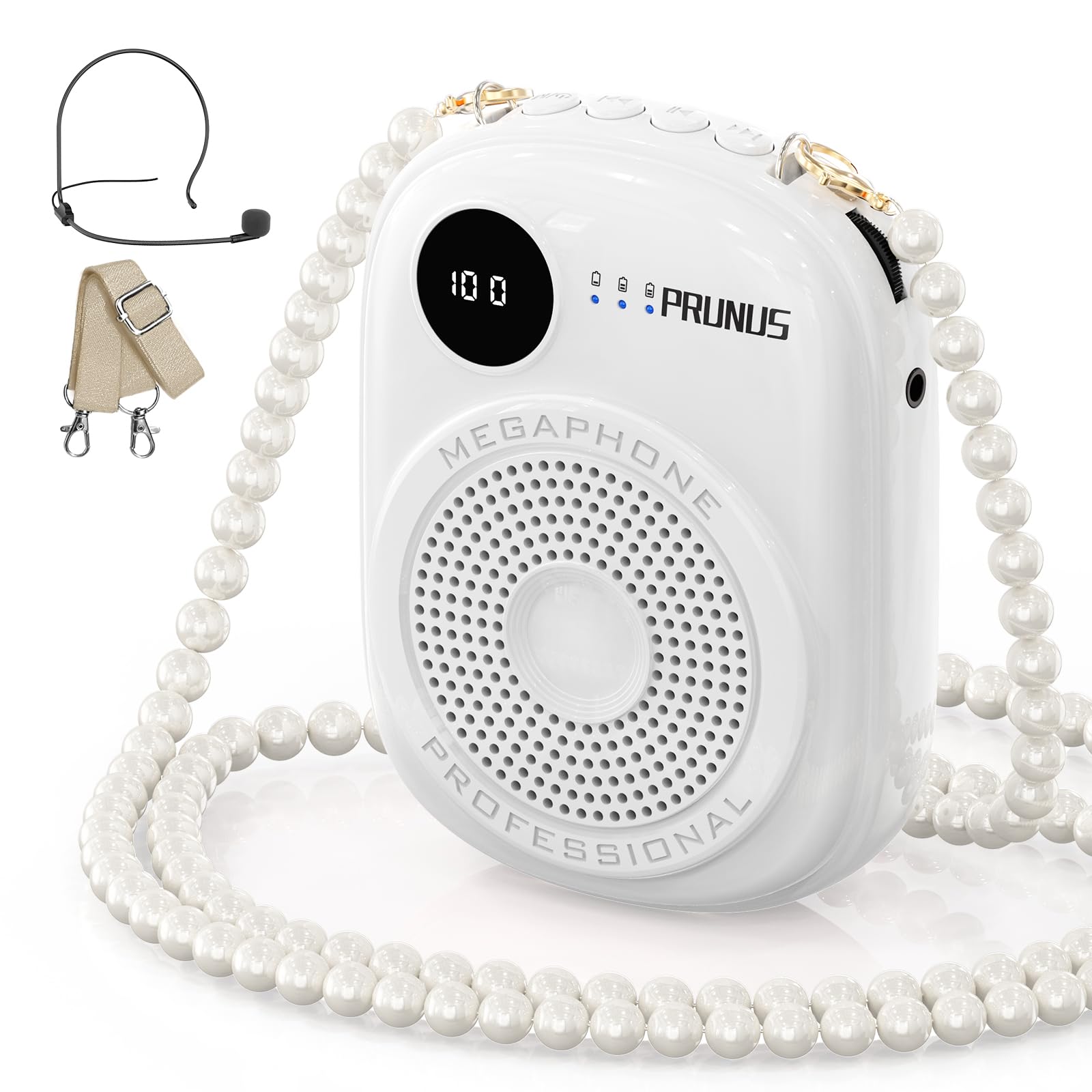 Voice Amplifier for Teacher,Portable Wired Voice Amplifier with Microphone Headset and Speaker,Rechargeable Mini Voice Amplifier