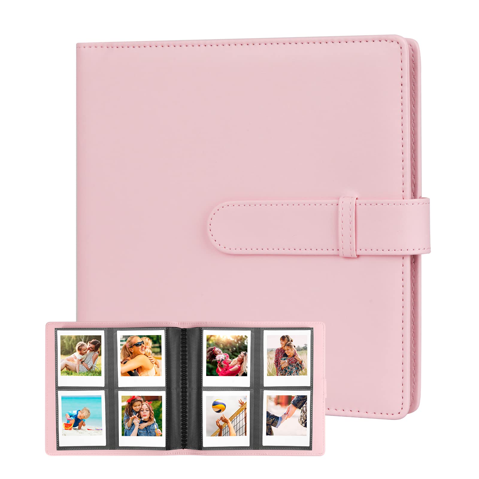 288 Pockets Photo Album For Fujifilm Instax Square Sq1 Sq6 Sq10 Sq20 Instant Camera, Extra Large Picture Albums For Fujifilm Instax Square Instant Film (Pink)