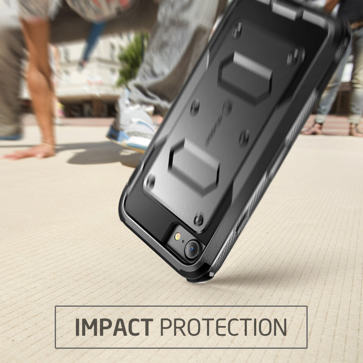 I-Blason Armorbox Case For Iphone Se 2022 (3Rd Generation), [Built-In Screen Protector] Full-Body Rugged Holster Case For Iphone