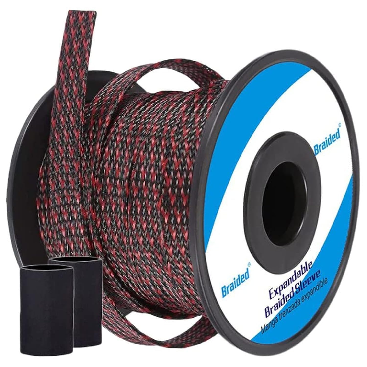 100ft - 1/8 Inch Cable Management Sleeve Protector,Wire Loom PET Expandable Wire Sleeving for Office TV Computer Home Theater En
