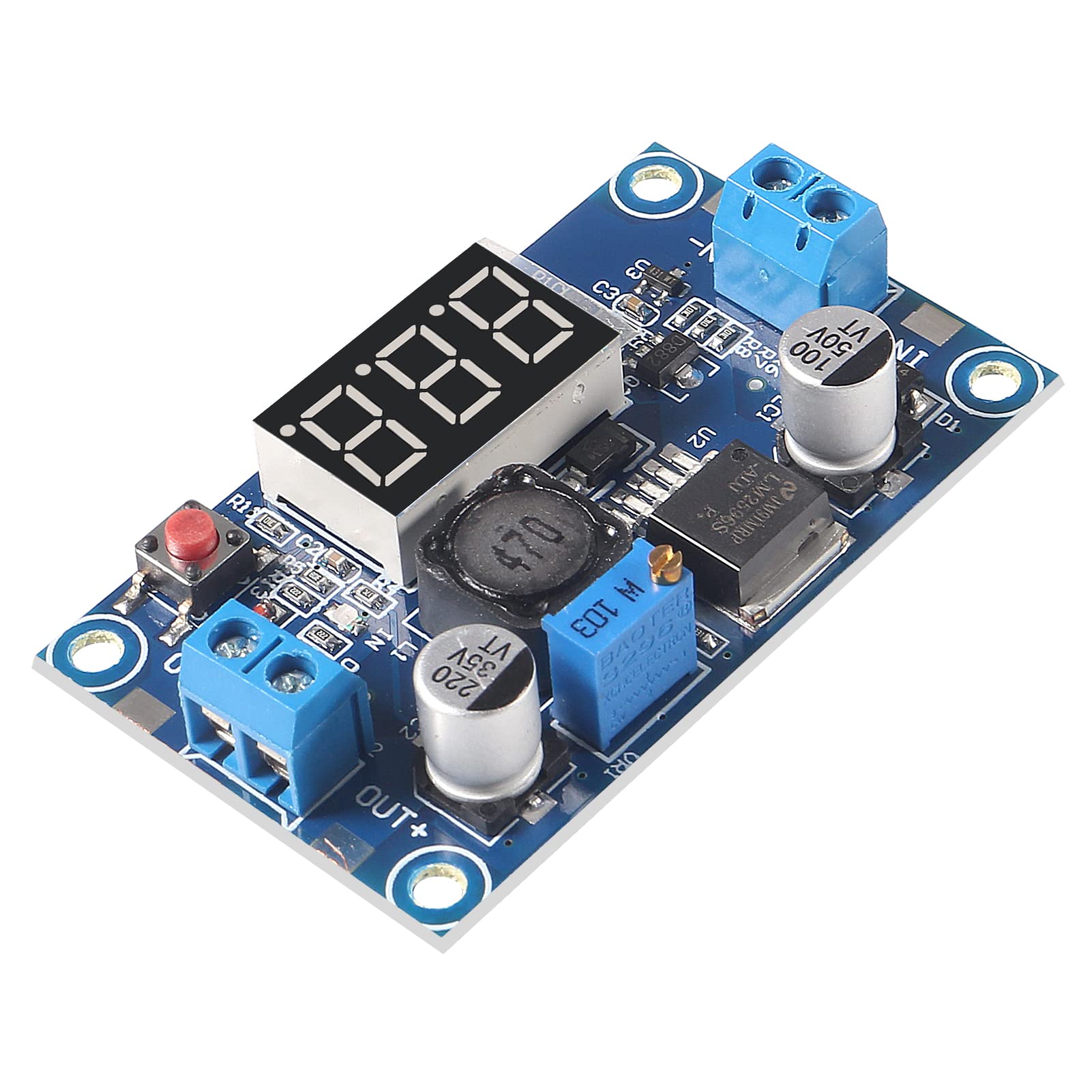 Aitrip 5 Pack Lm2596S Buck Converter Dc To Dc Step Down Voltage Regulator Power Module 36V 24V 12V To 5V 2A Voltage Stabilizer W