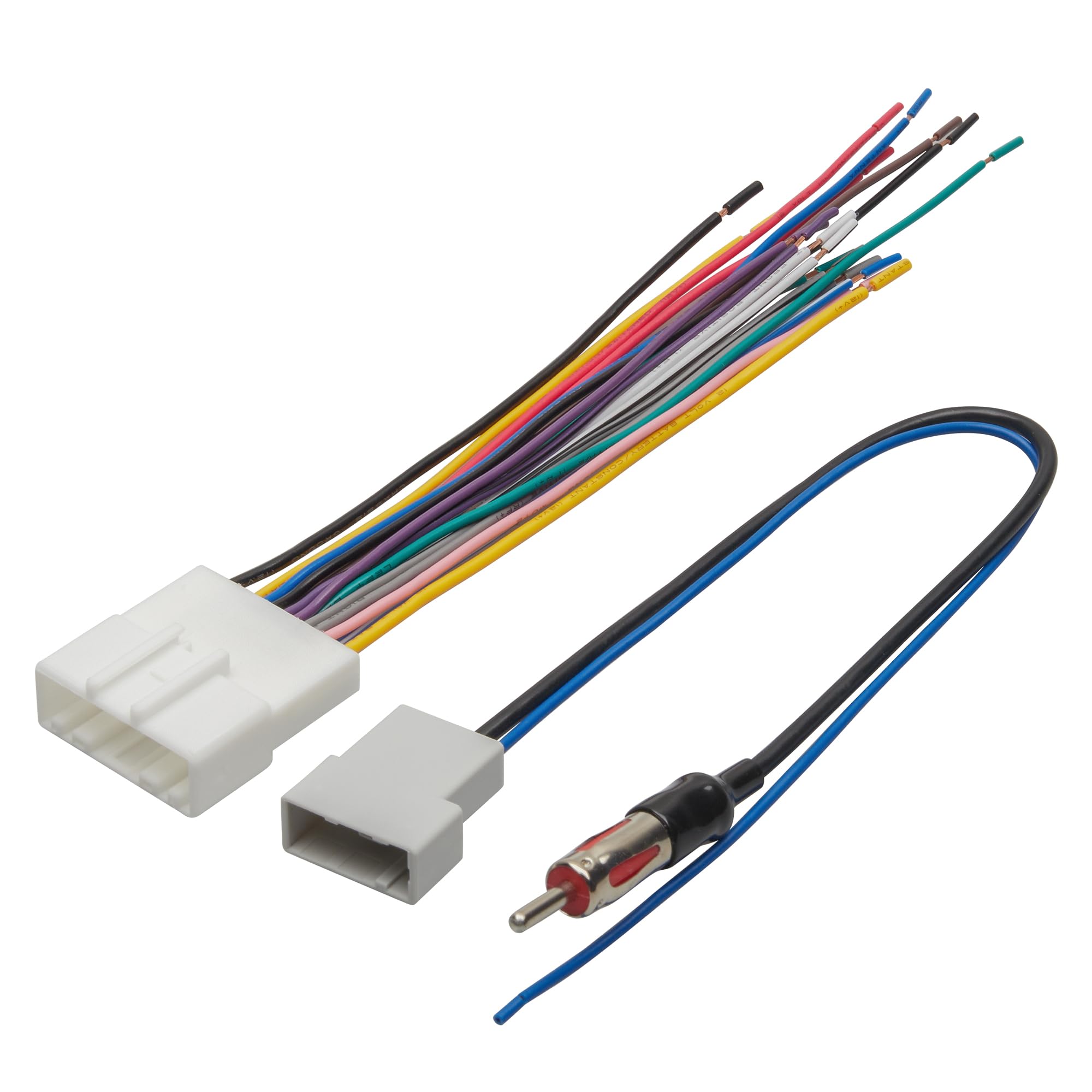 Red Wolf 20 Pin Stereo Wring Harness Antenna Adapter Fit For Nissan 2008 2015 Versa Altima Pathfinder Frontier, 2009 2011 Suzuki Install Aftermarket Radio W/Steering Wheel Control Vss Harness