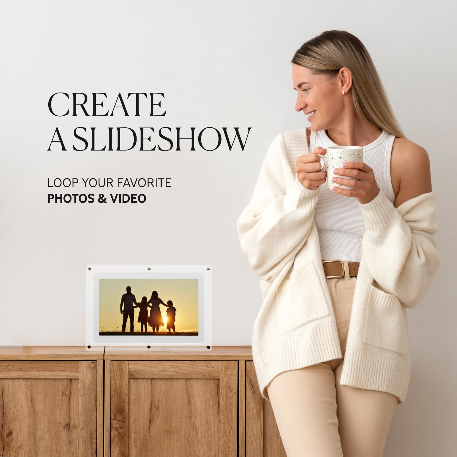 Canvia Kinetic Digital Art Frame   Smart Picture Frame To Play Full Hd Video, Photo, Or Images On Loop   Acrylic Frame, 4 Gb Mem