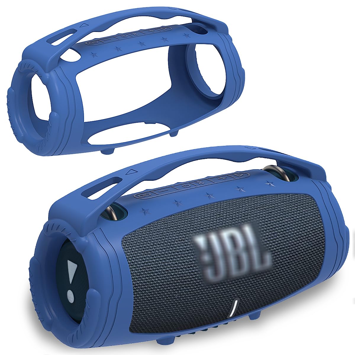 Silicone Cover Case For Jbl Xtreme 3 Portable Bluetooth Speaker, Protective Skin Holder For Jbl Xtreme 3 Portable Bluetooth Speaker Accessories (Only Case)(Blue)