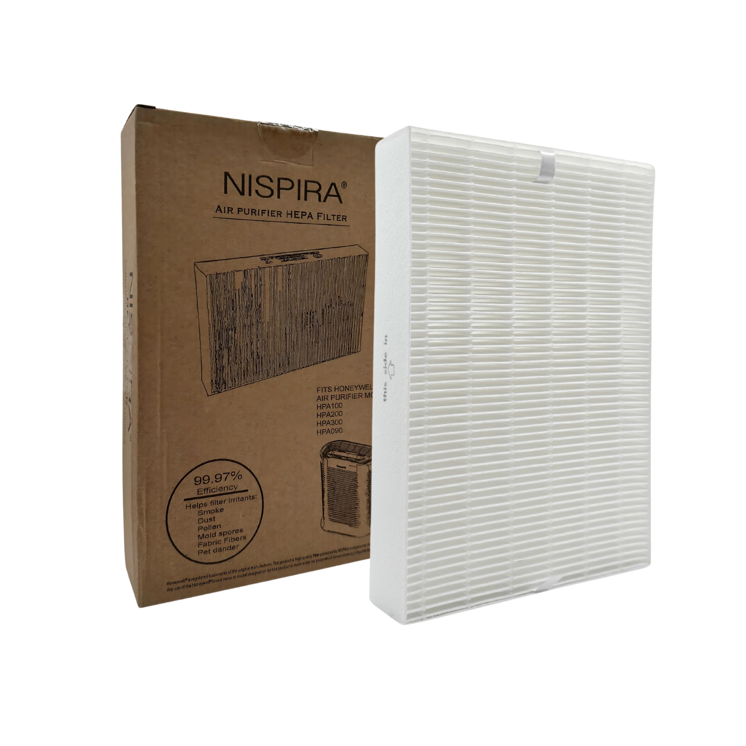 Nispira Hpa300 Hpa200 Filter R Replacement For Honeywell Air Purifier Insight Hpa5300 Hpa100 Hpa090 Hpa250 Hpa200 Hpa5300 True Hepa Hrf R1 Hrf R2 Hrf R3. 1 Pack