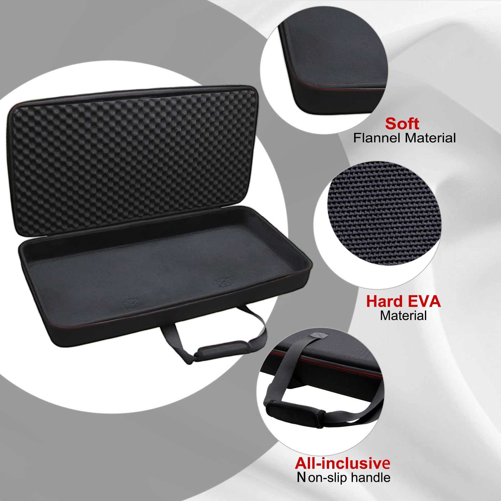 Ltgem Dj Controller Case For Pioneer Dj Ddj-Flx6 Or Ddj-Flx6-Gt Or Ddj-800 Dj Controller Carry Case(28.7  14.74  4 Inch)