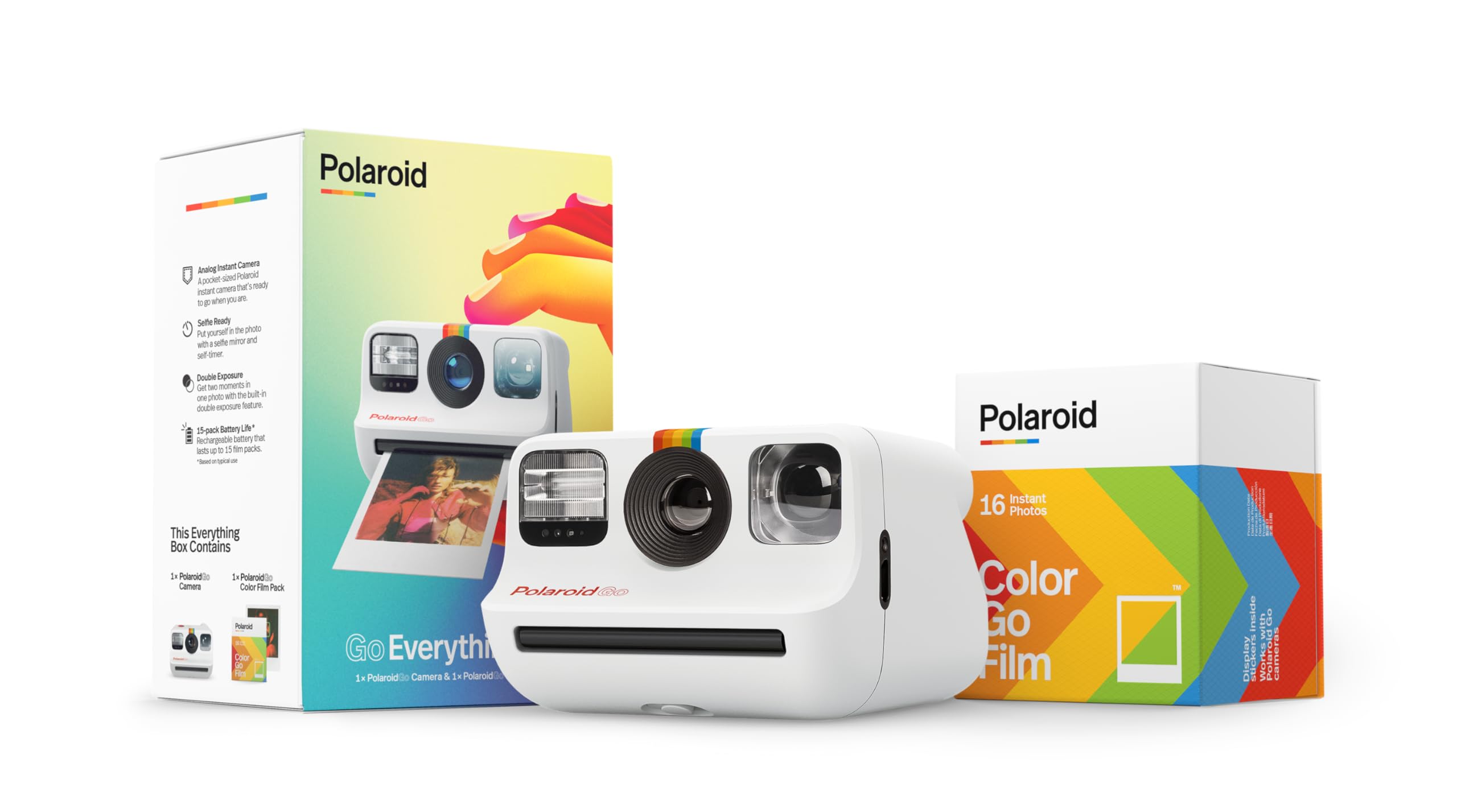 Polaroid Go Everything Box Camera And Instant Film Bundle (6036)