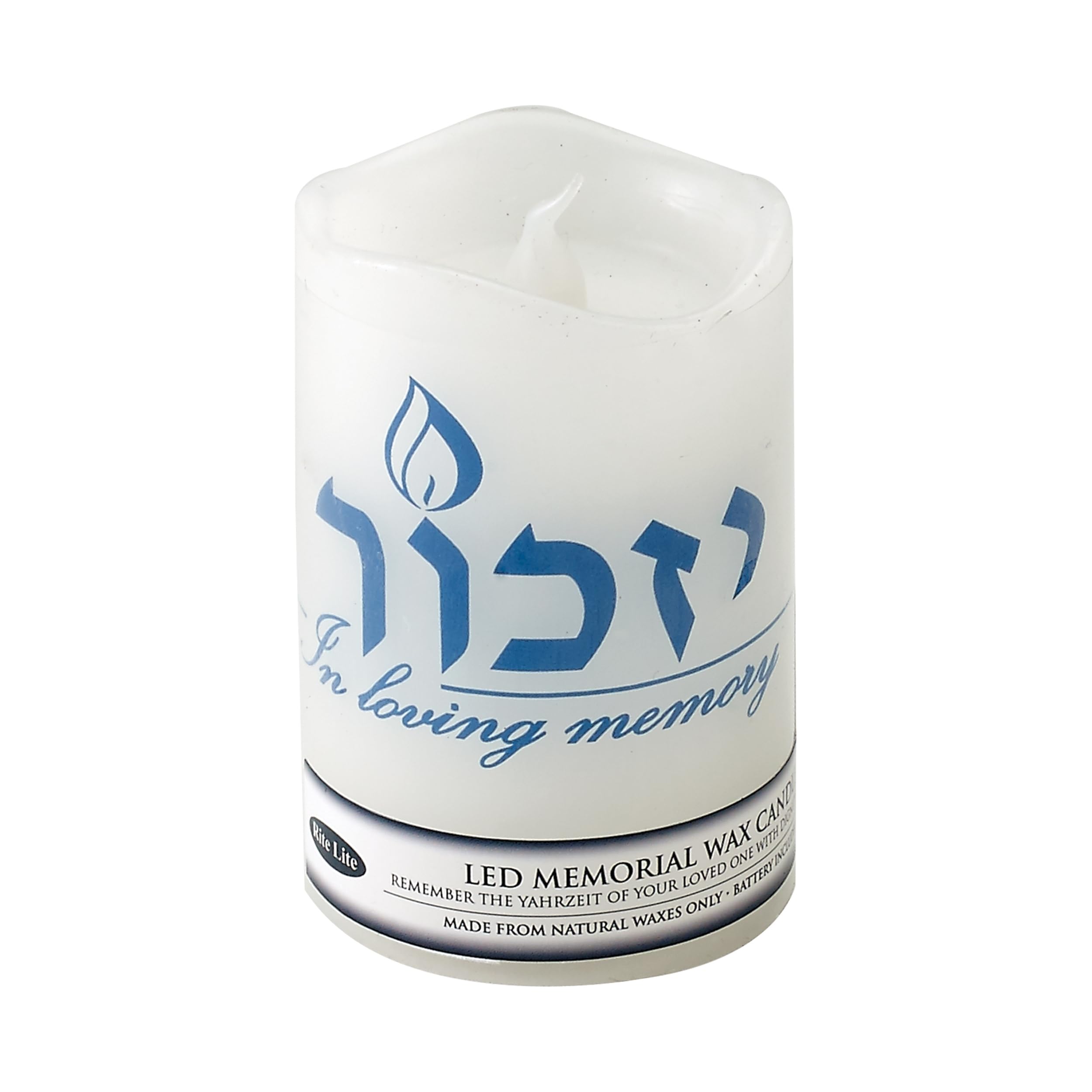 Rite Lite Led Flameless Yizkor Memorial Candle, 1 Ea