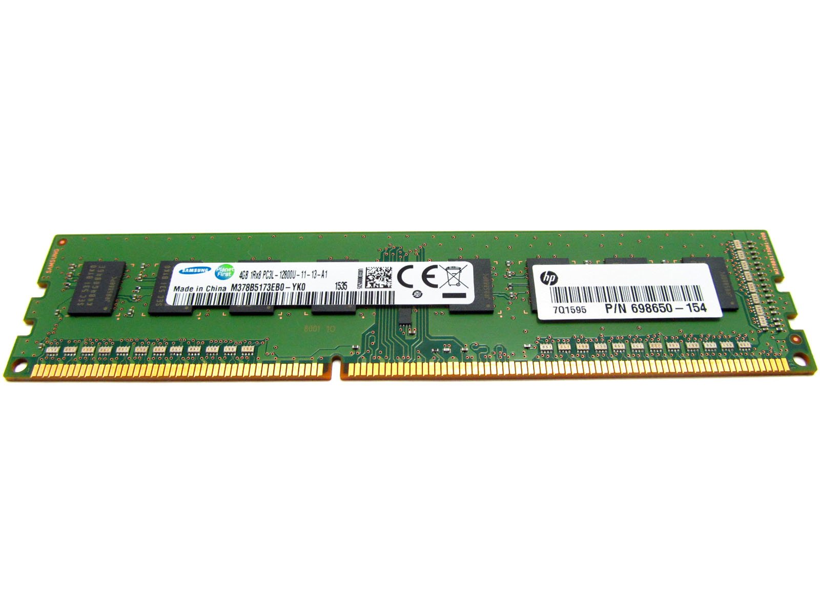 698650 154 Hp 698650 154 Hp 4Gb, Pc3 12800, Cl=11, Dual Inline Memory Module