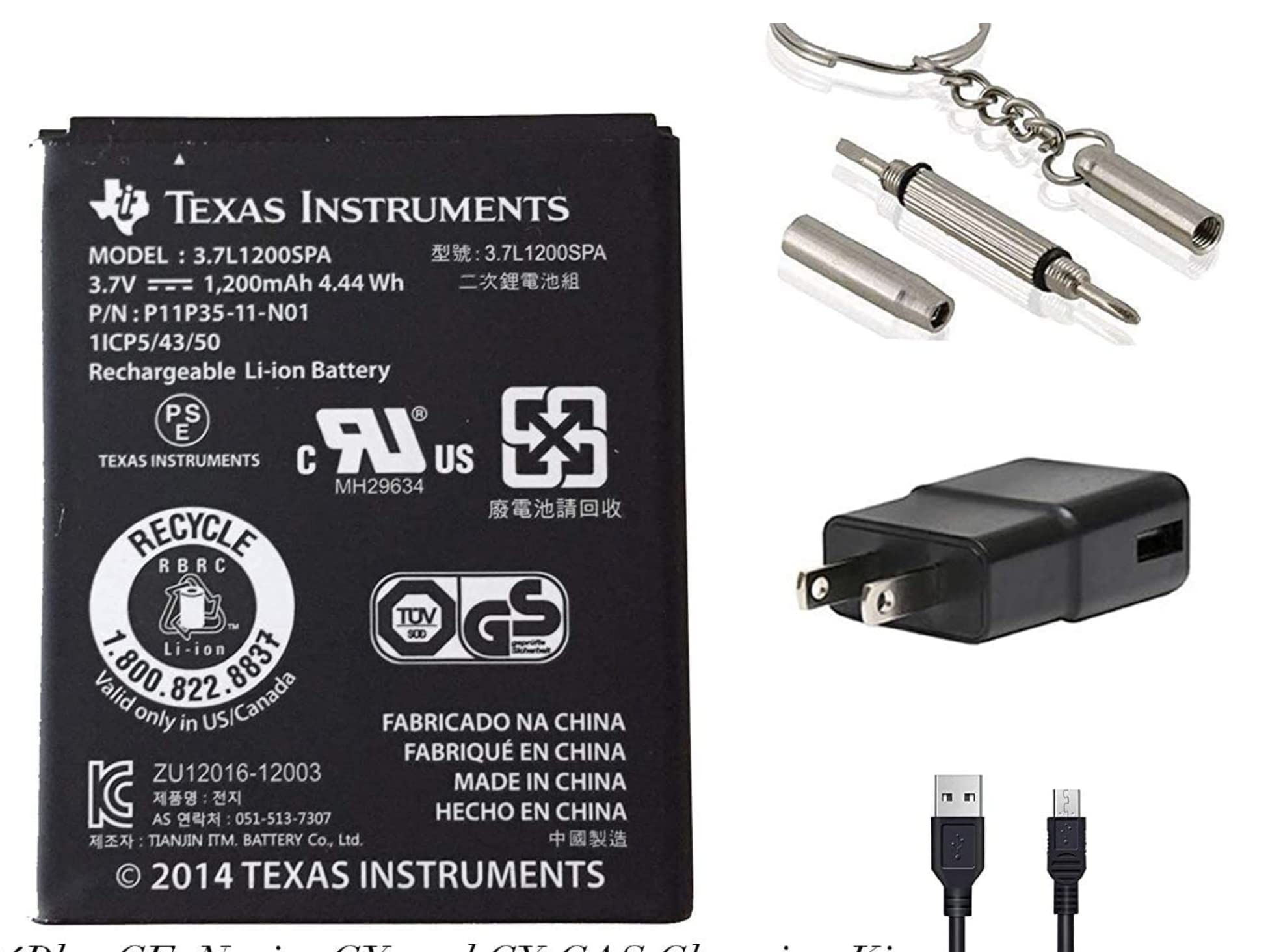 Battery And Charging Kit For Ti 84 Plus Ce   Ti Nspire Cx Ii Ti Nspire Cx Cas Ii   Ti Nspire Cx   Ti Nspire   Ti Nspire Cas, Cx, Cx Cas   Ti 84 Plus C Se