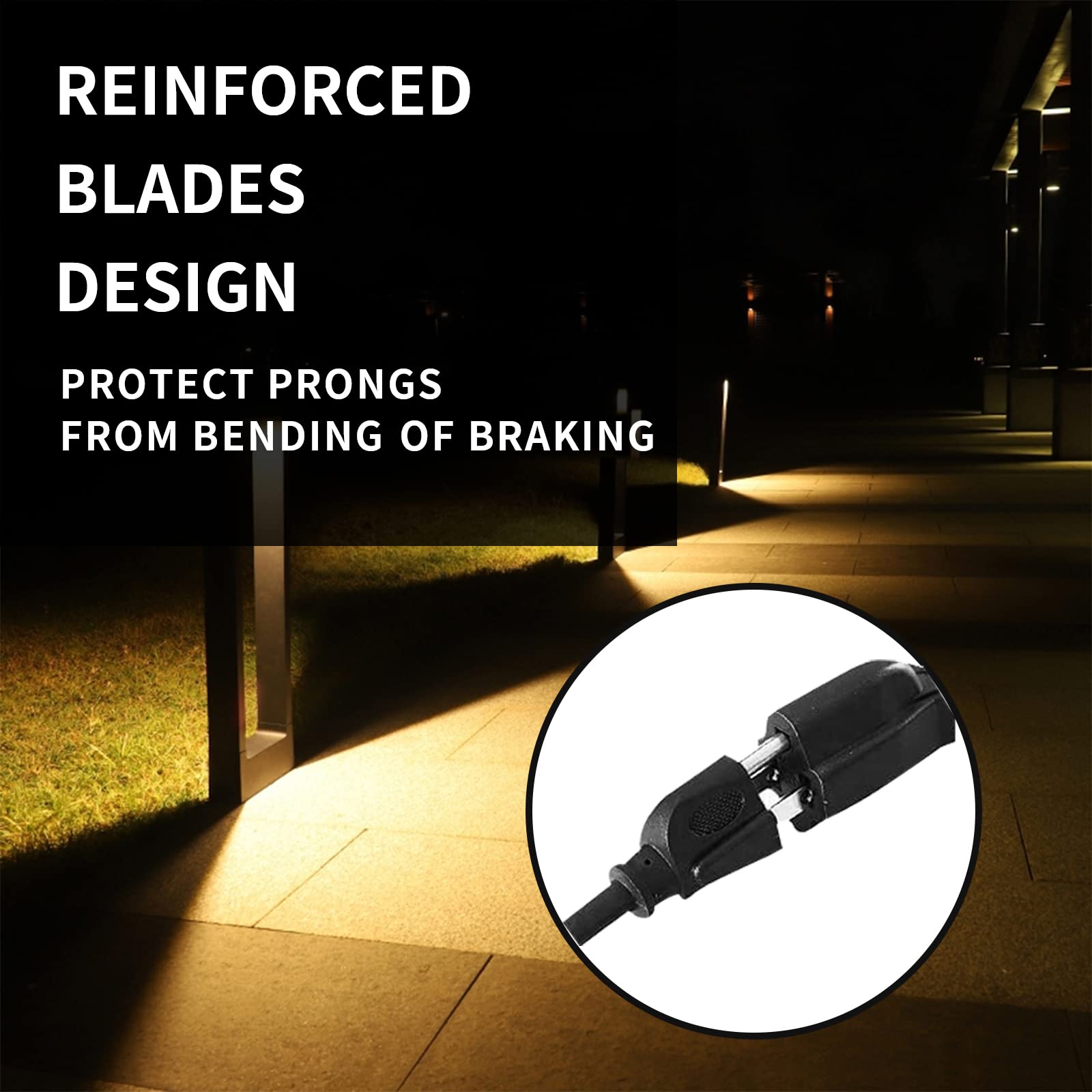 Honderson 50Ft Outdoor Extension Cord 16/3 Sjtw Durable Black Extension Cable With 3 Prong Grounded Plug For Safety,Great For Ou