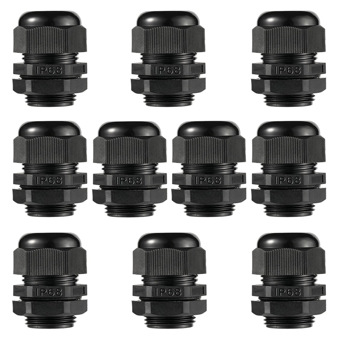 Penglin Cable Glands 3/4'' Npt Nylon Cable Connector, Strain Relief Cord Connector, Ip68 Waterproof Adjustable Locknut(3/4 Inch