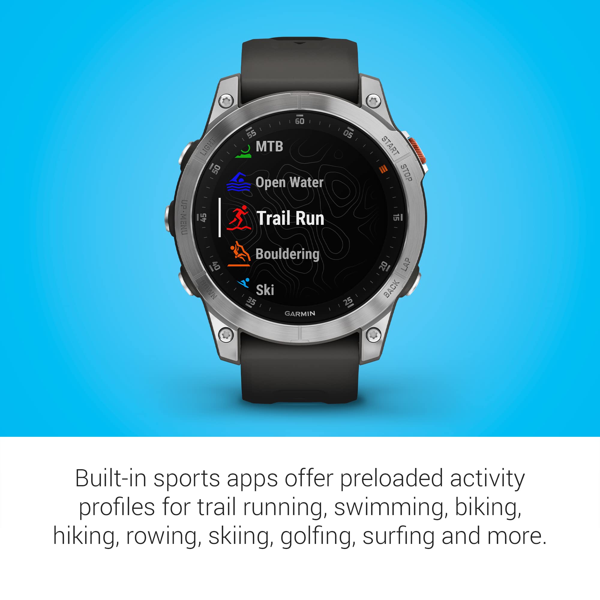 Garmin Epix Gen 2, Premium Active Smartwatch, Touchscreen Amoled Display, Adventure Watch With Advanced Features, Slate Steel