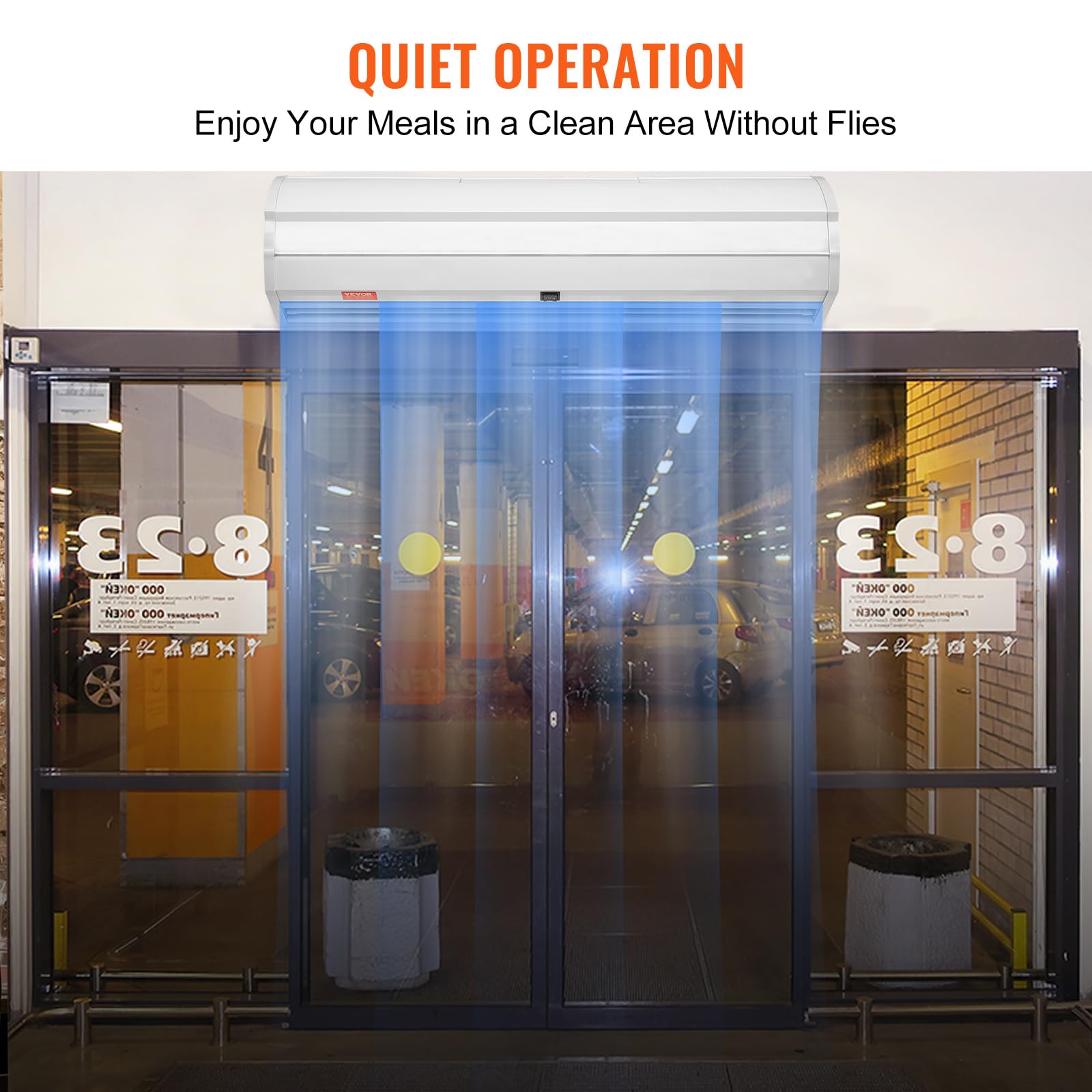Vevor 36 Commercial Indoor Air Curtain Super Power 2 Speeds 900Cfm, Wall Mounted Air Curtains For Doors, Indoor Over Door Fan Wi