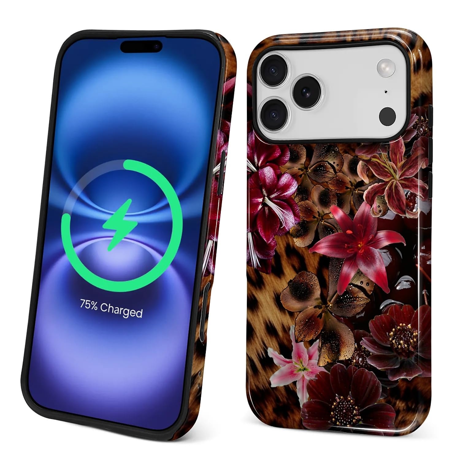 Flivro Magnetic Case for iPhone 17 Pro Max, Compatible with Magsafe PC Hard Shell & Silicone Inner Bumper Anti-Scratch Full-Body