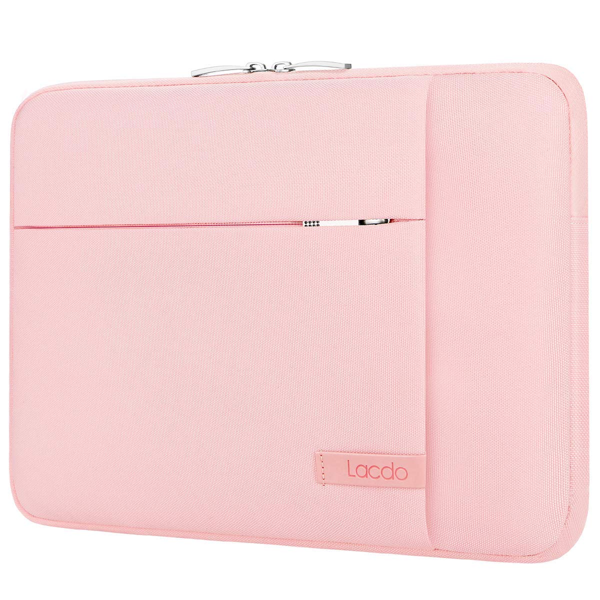 Lacdo Laptop Sleeve Case for 15 inch New MacBook Air M4 A3241 2025, M3 A3114, M2 A2941 2024-2023, 15 inch MacBook Pro A1990 A1707, Dell XPS 15 Plus Computer Case Bag with Accessory Pocket, Pink