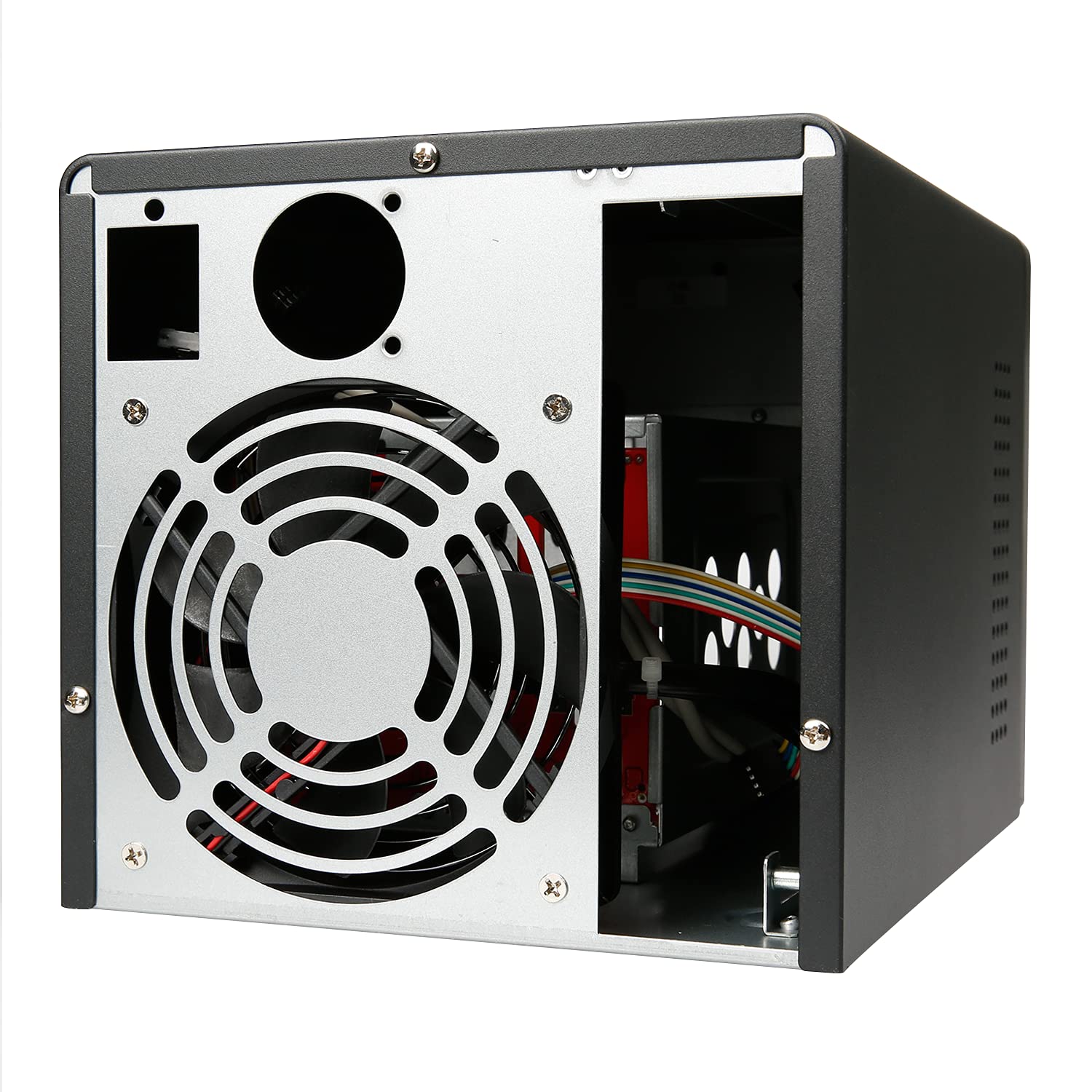 Audheid Mini-Itx Nas Pc K3 Chassis, 4 Bay Diy Computer Case, Compatible With Psu Flex&Mb Itx, 4 X 2.5/3.5  Tray, Network Attache