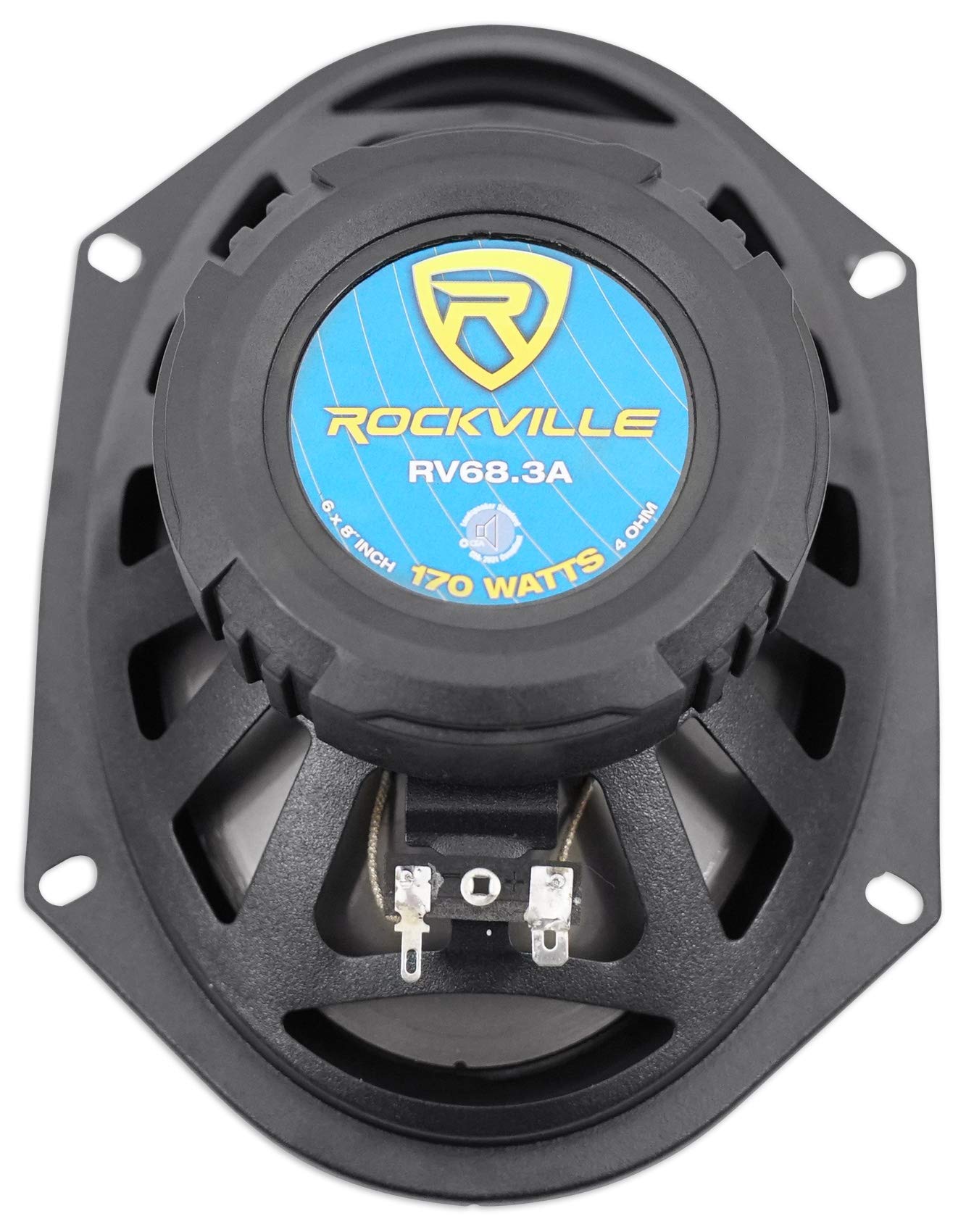 Rockville (4) Rv68.3A 6X8 3 Way Car Speakers 1800 Watts/340 Watts Rms Cea Rated