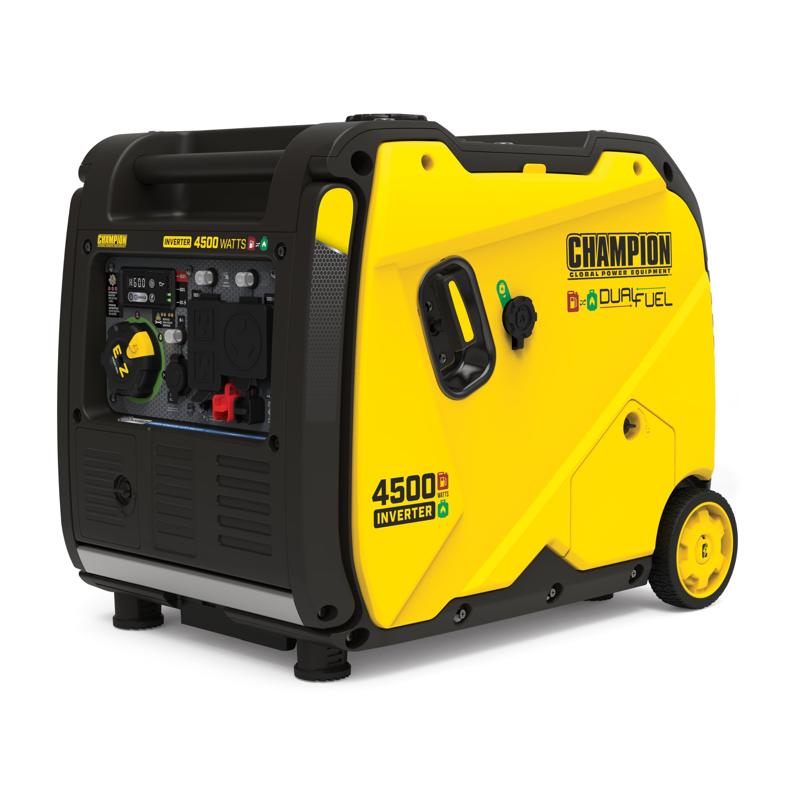 Champion Power Equipment 4500 Watt Electric Start Dual Fuel Rv Ready Portable Inverter Generator With Quiet Technology And Co Sh