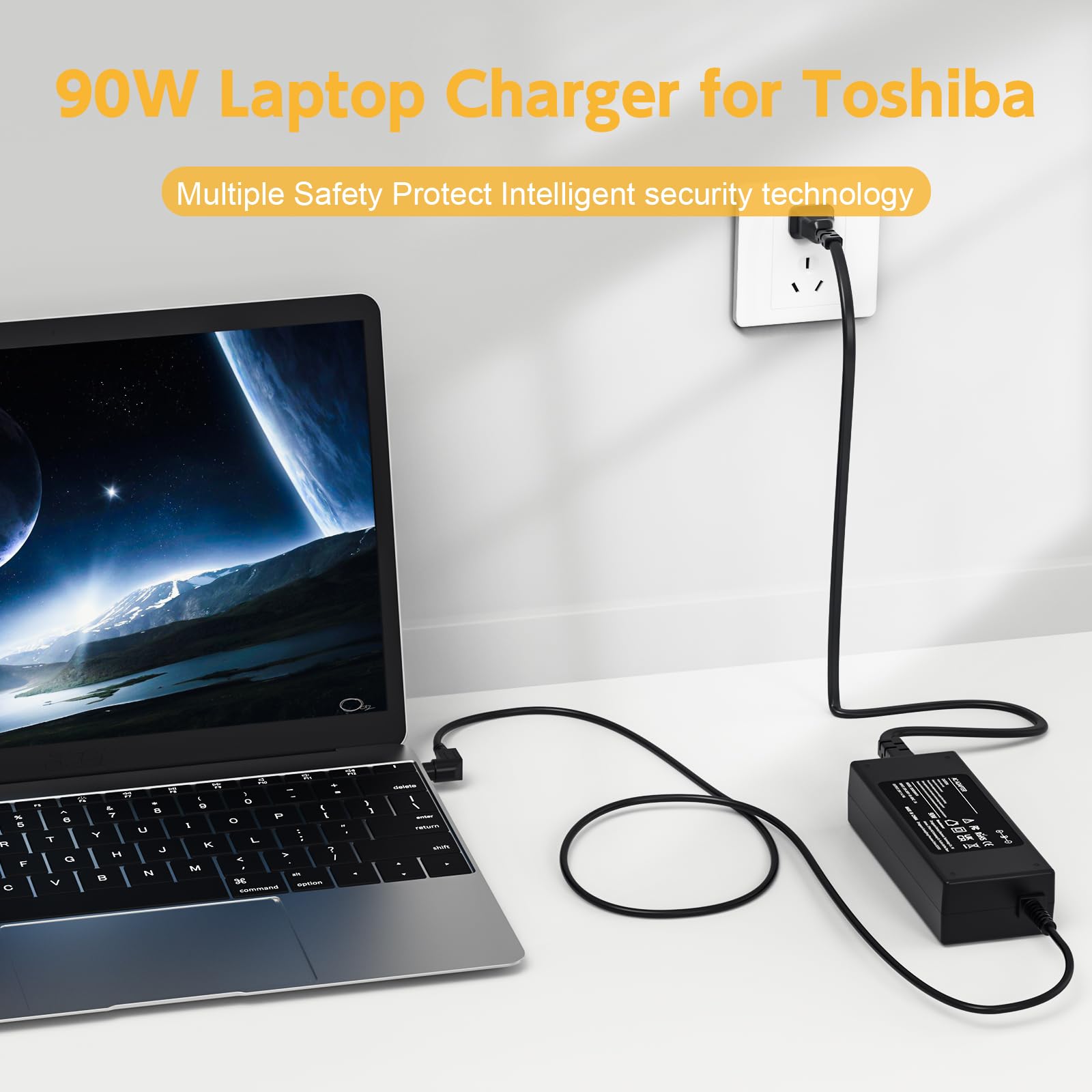 Laptop Charger For Toshiba Satellite Pa3468U-1Aca, Pa3516U-1Aca, Pa3714U-1Aca, Pa5035U-1Aca, Pa5177U-1Aca, Pa5180U-1Aca, Pa3467U