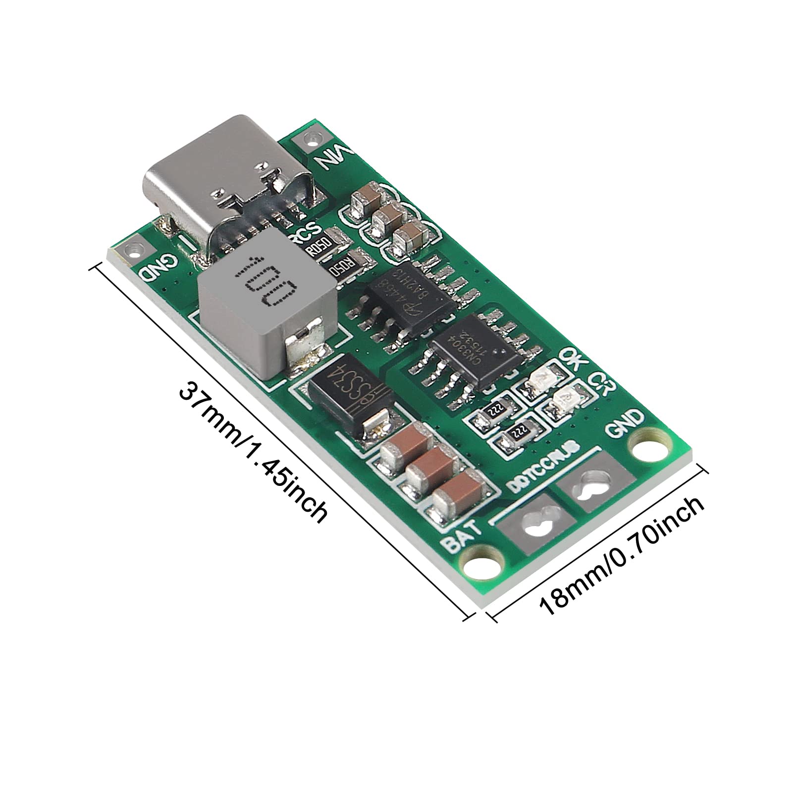 Dweii 3Pcs Type C Bms 2S 3S 4S 1A 2A 4A 18650 Lithium Battery Charger Board Usb C Step Up Boost Module For Li Po Polymer Power B