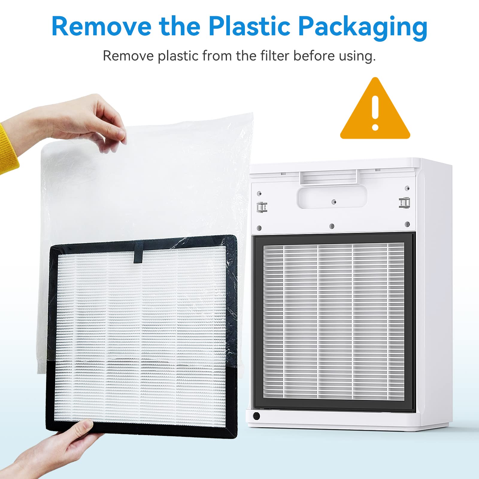Tailulu H13 True Hepa Air Purifier Replacement Filter For Hqzz 260 Air Purifier, With 3 In 1 Filter For Large Room Filter Allerg