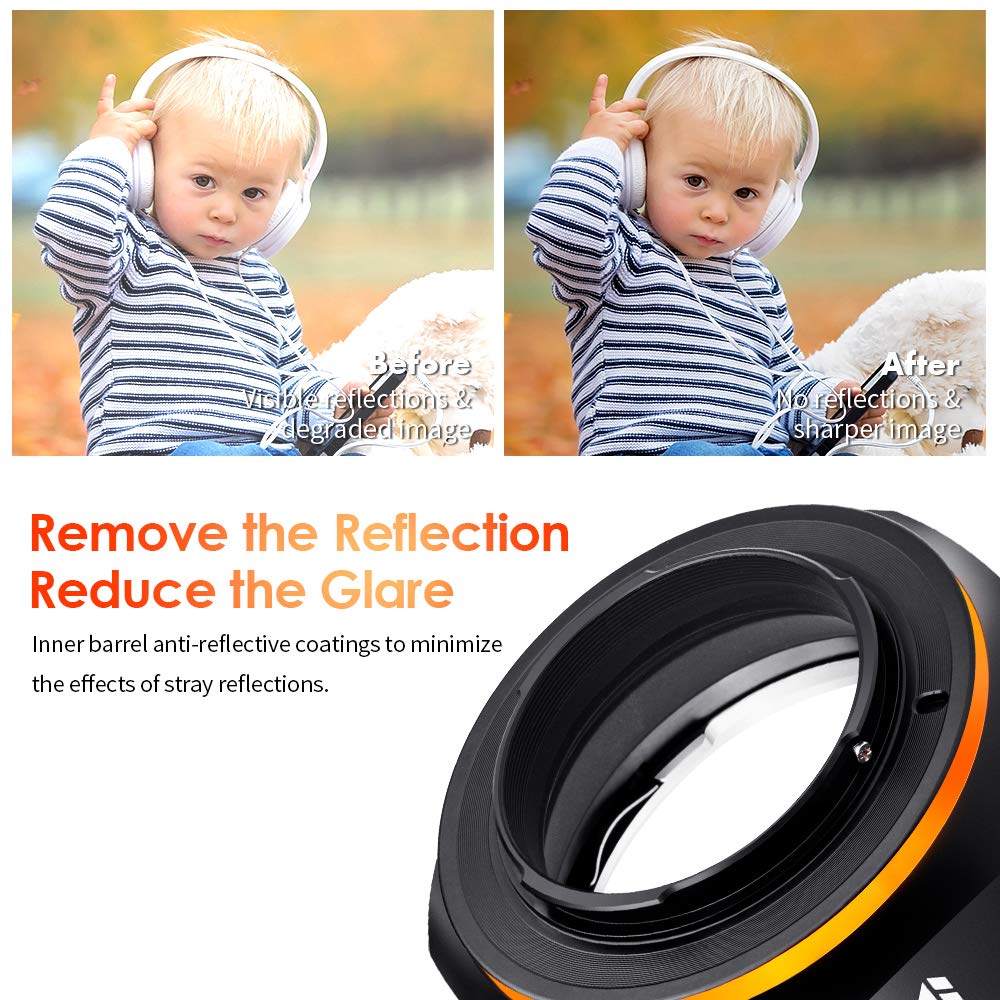 K&F Concept Lens Mount Adapter For Eos Ef/Efs Lens To Fujifx Mount X Pro1 X Camera X Series Mirrorless Cameras With Matting Varnish Design