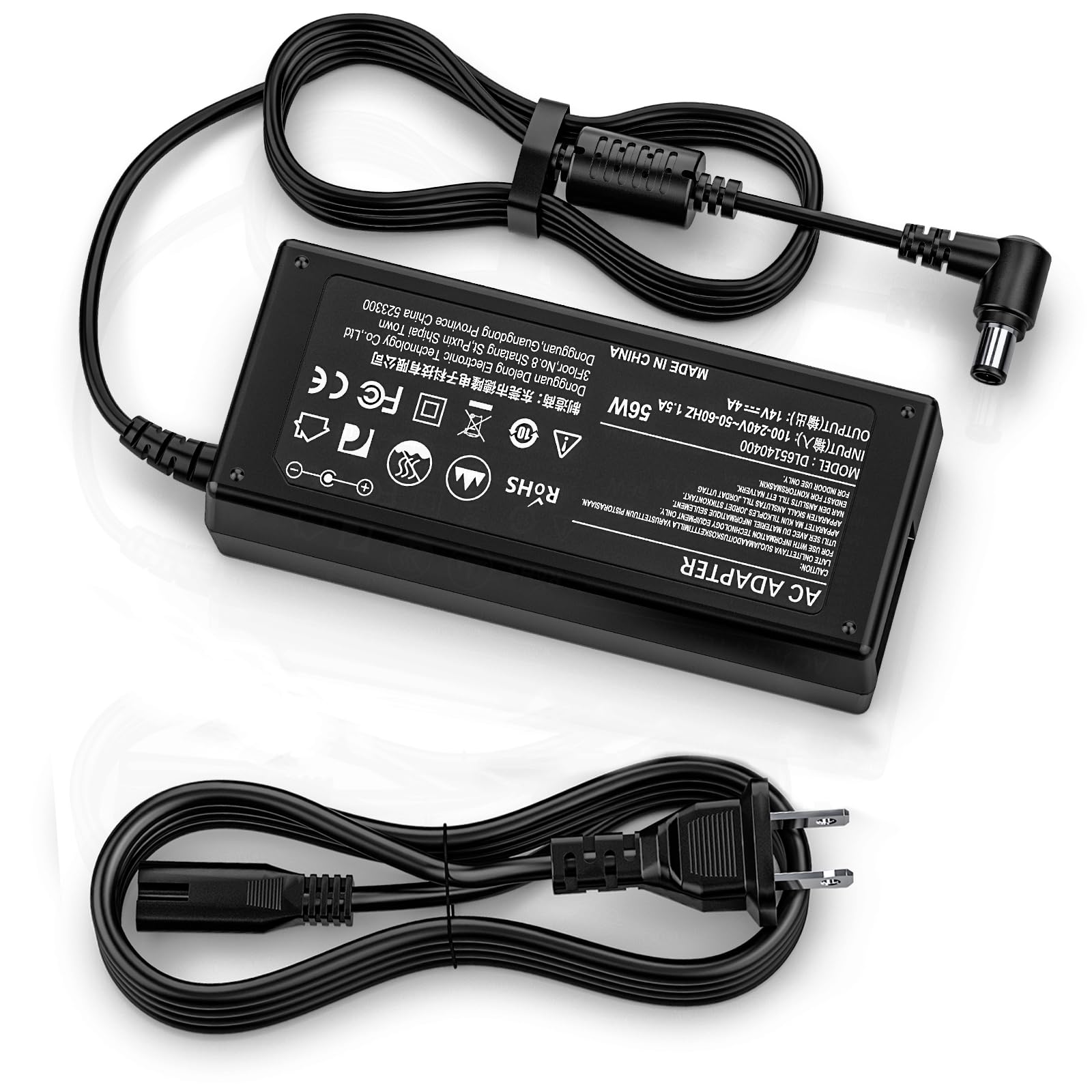 ROLADA 14V 4A Power Cord for Samsung Monitors S22C300H S23C350H S24D590PL 32 27 24 22