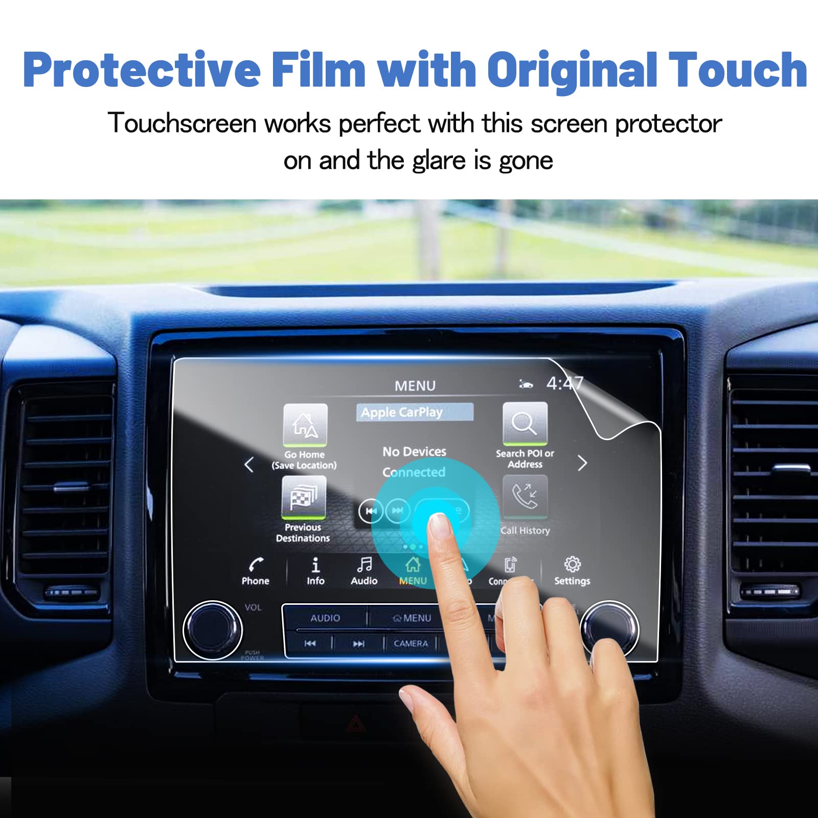 Shaohao 2023 2024 Nissan Frontier Screen Protector, For 2022 2024 Frontier S/Sv Pickup Truck 8 In Touch Screen Accessories