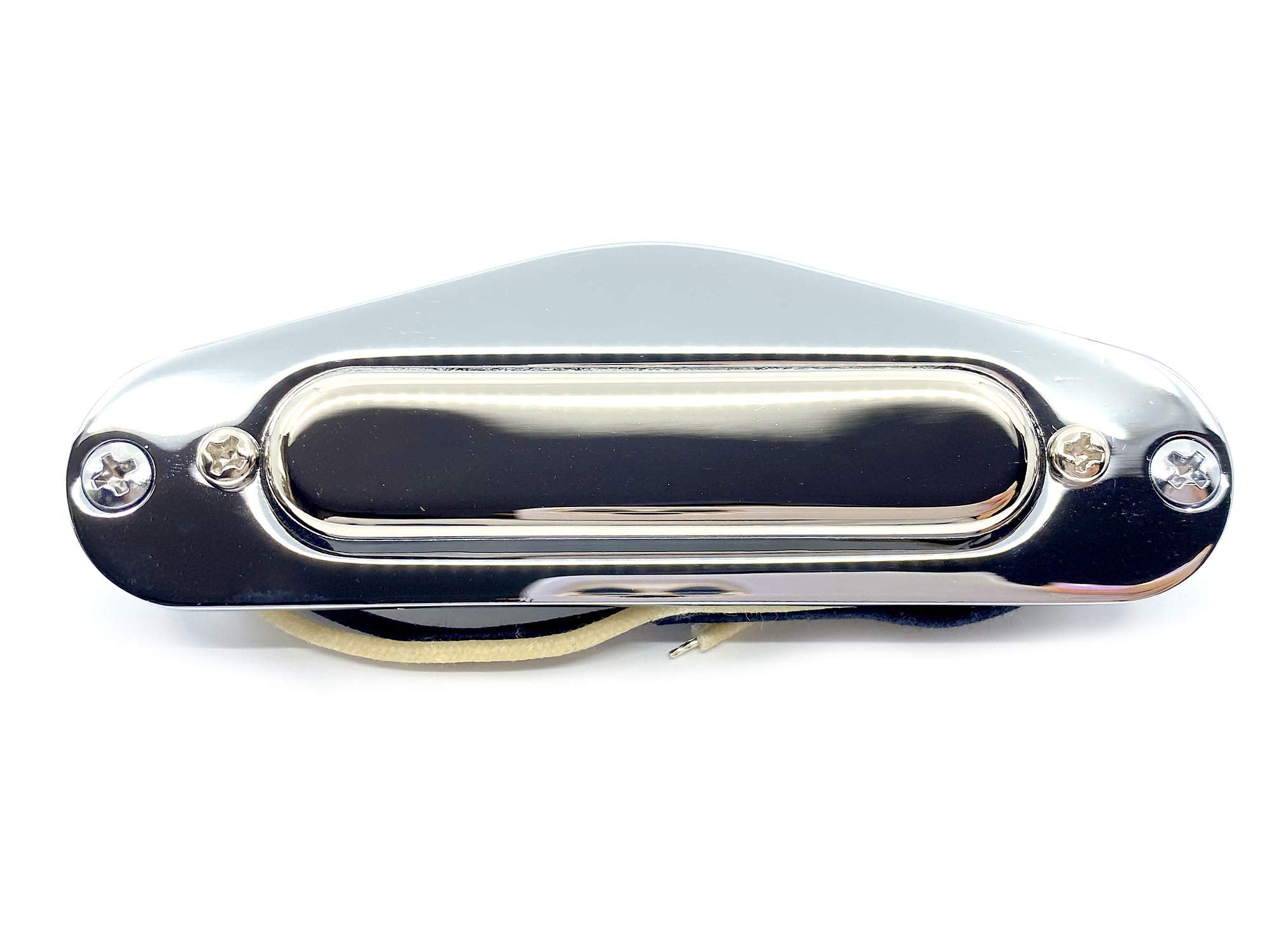 Mounting Ring With Screws For Fender Telecaster Single Coil Neck Pickup   Chrome