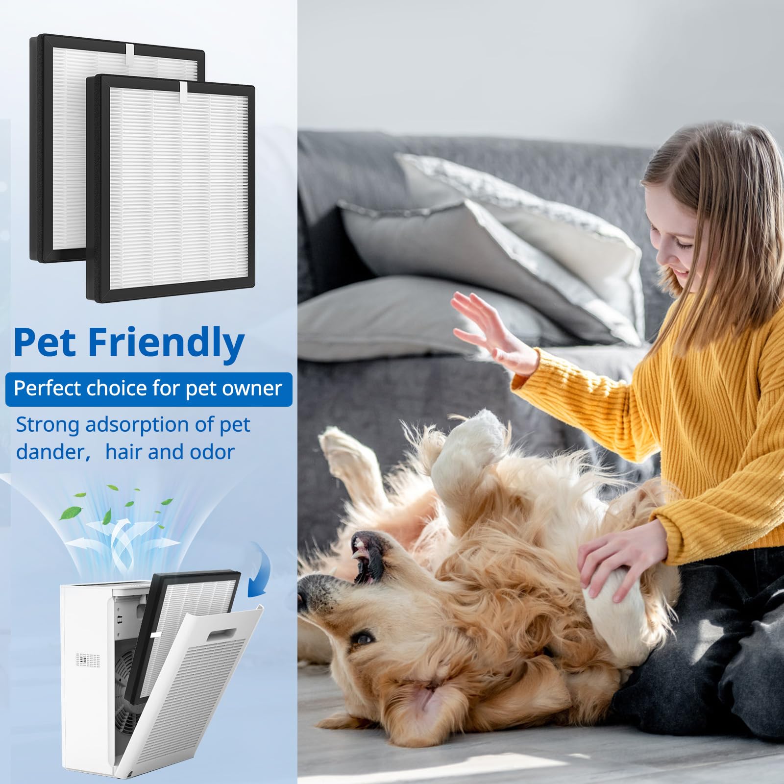 G3 Air Puri Fier Replacement Fil Ter For Ameifu, Compatible With Ameifu G3 Sferf 30 (Fxap2W) For Vewior A3 For Tailulu Hqzz 260