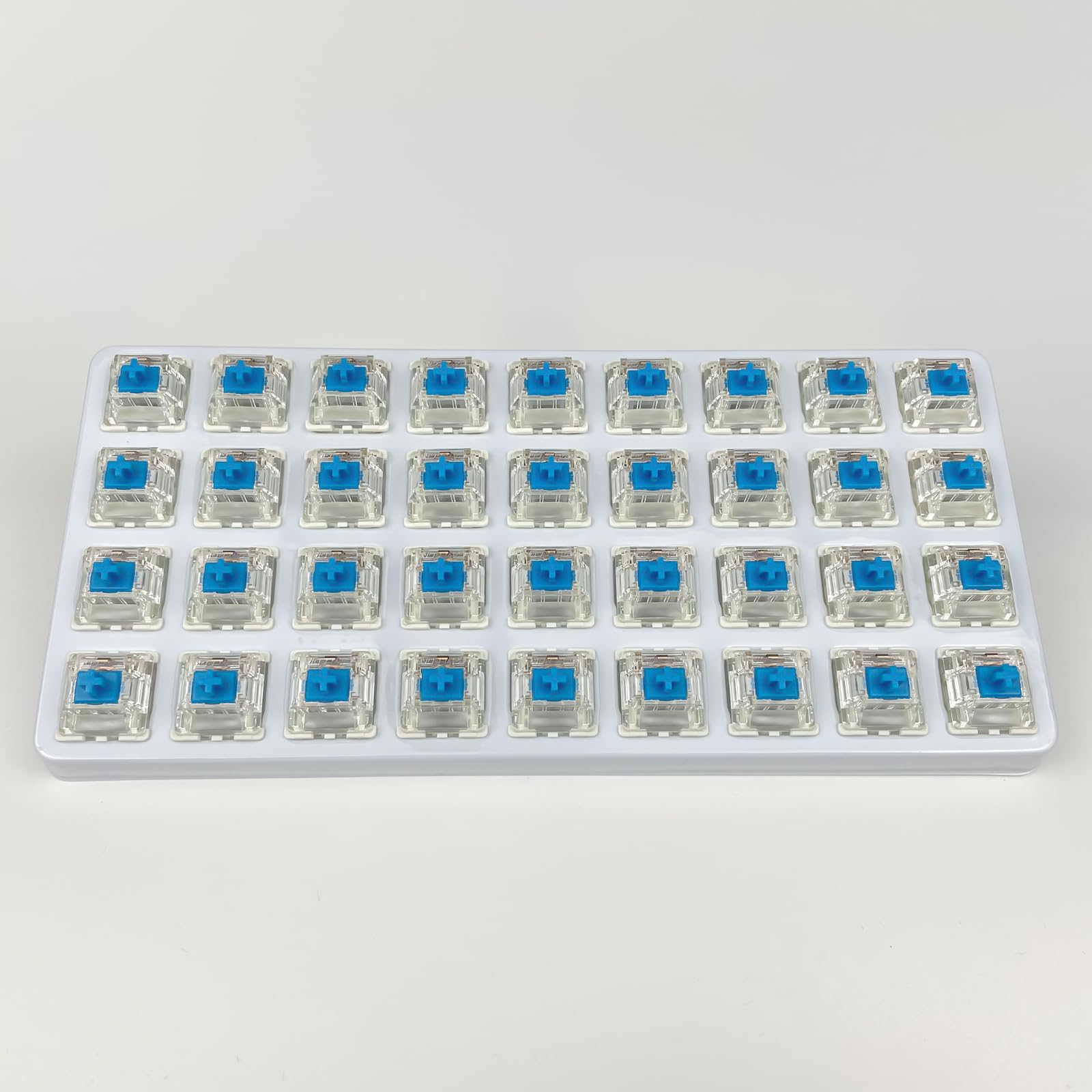 Gateron G Blue Pro 3.0 Switches Pre Lubed 3Pin Rgb Smd Clicky For Gaming Mechanical Keyboard (36Pcs, Pro Blue 3.0)