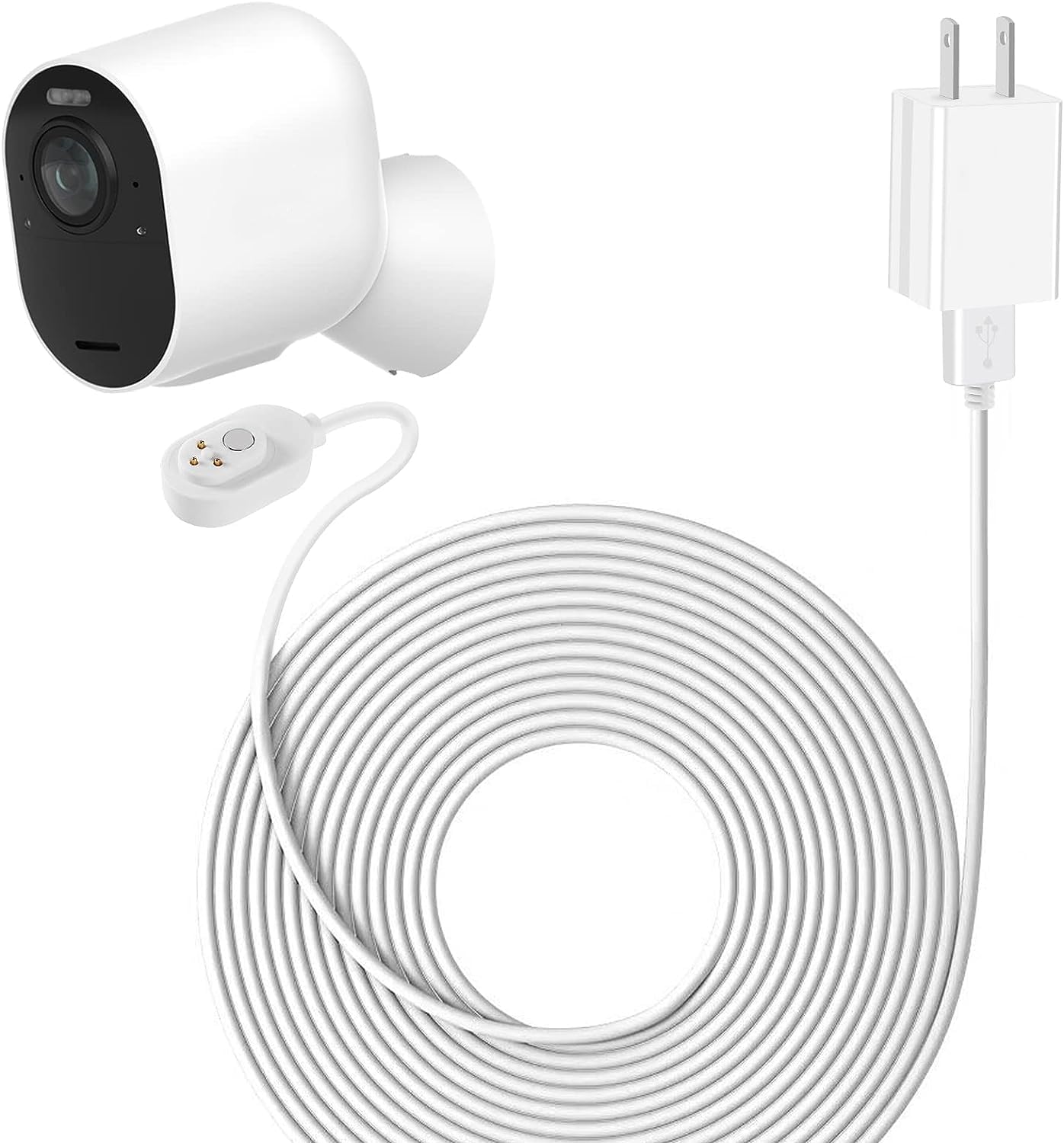 Arlo Camera Charger Outdoor&Indoor, Power For Arlo Pro 3, Arlo Pro 4, Arlo Ultra, Arlo Ultra 2,Pro 5S 2K,16Ft Long Charging Cabl