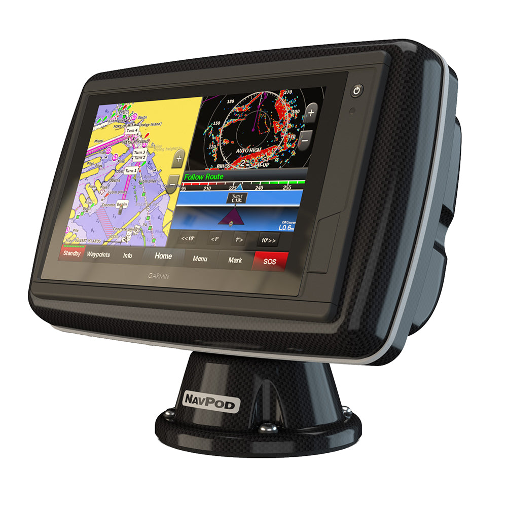 Navpod Powerpod Pre-Cut F/Garmin Gpsmap&Reg; 942Xs, 942, 922Xs &Amp; 922 - Carbon Black,WBEEAB07RB13KSB