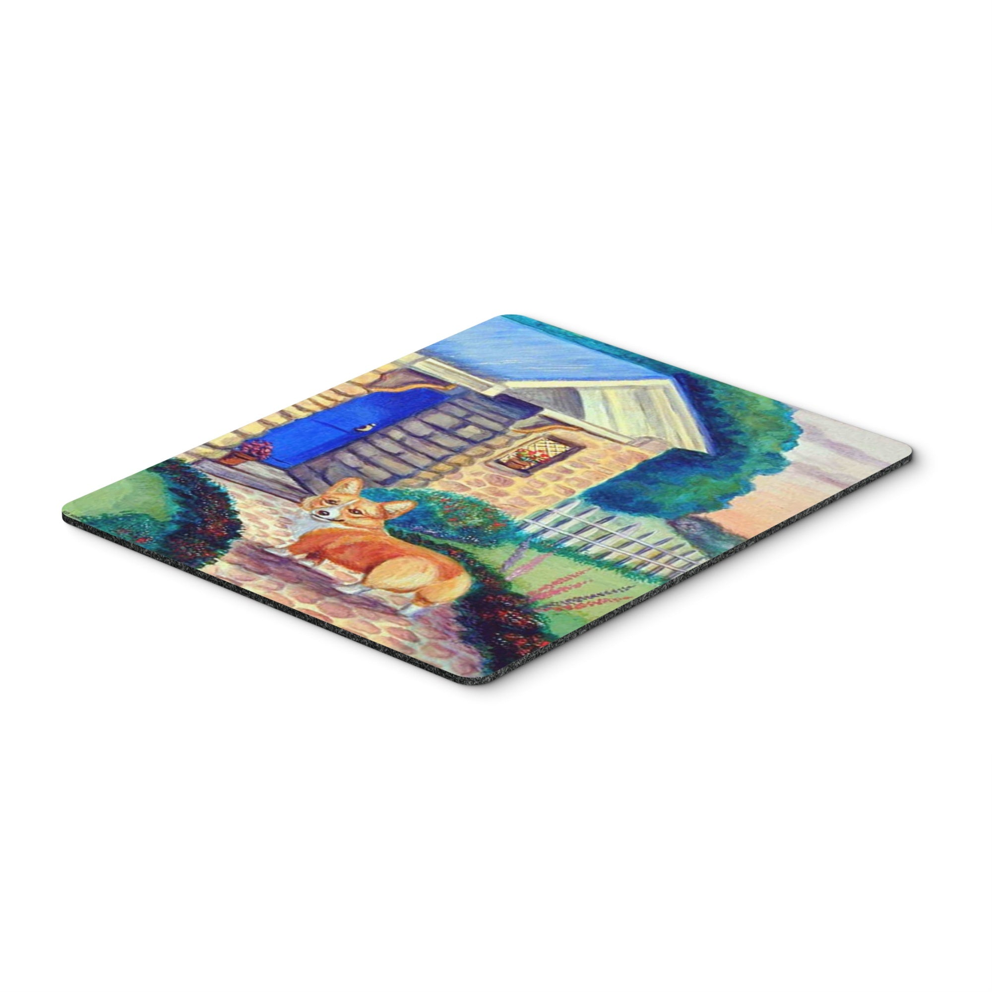 'Caroline'S Treasures Mouse/Hot Pad/Trivet, Pembroke Corgi At The Cottage (7169Mp)''