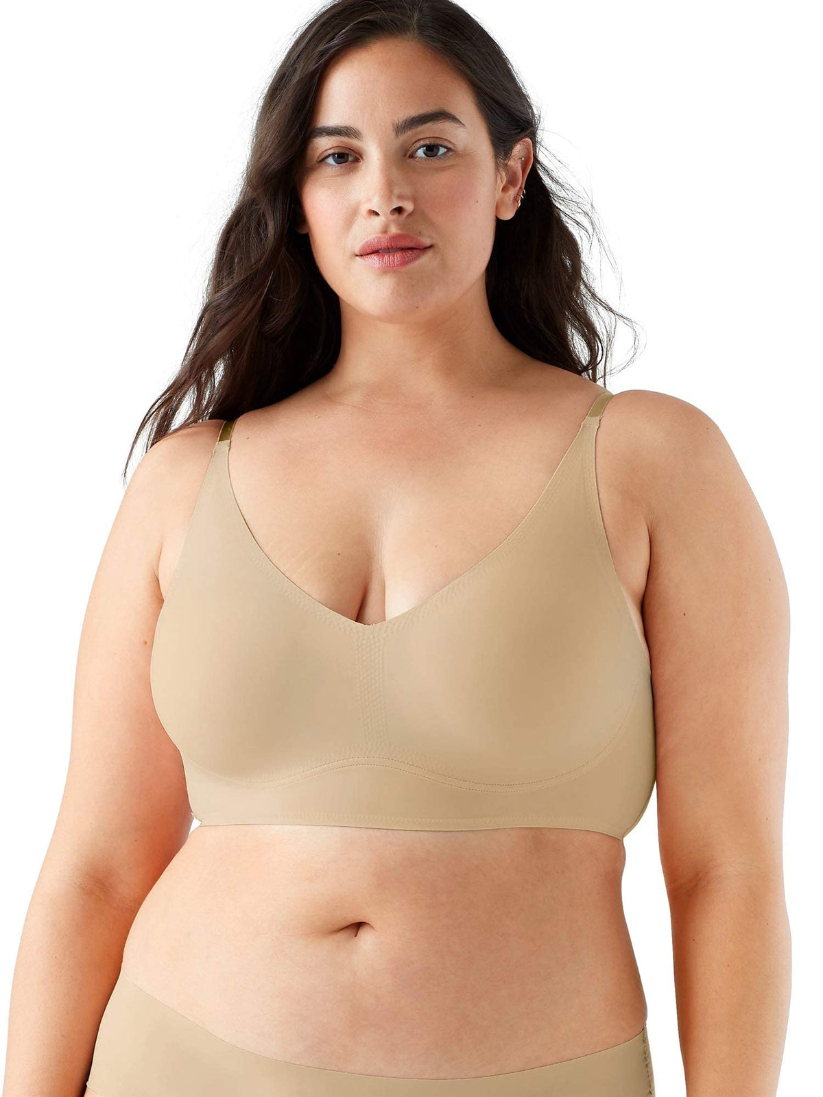 True  Co Womens True Body Lift Triangle Adjustable Strap Bra, Desert, M 34Ddd 36Dd Us