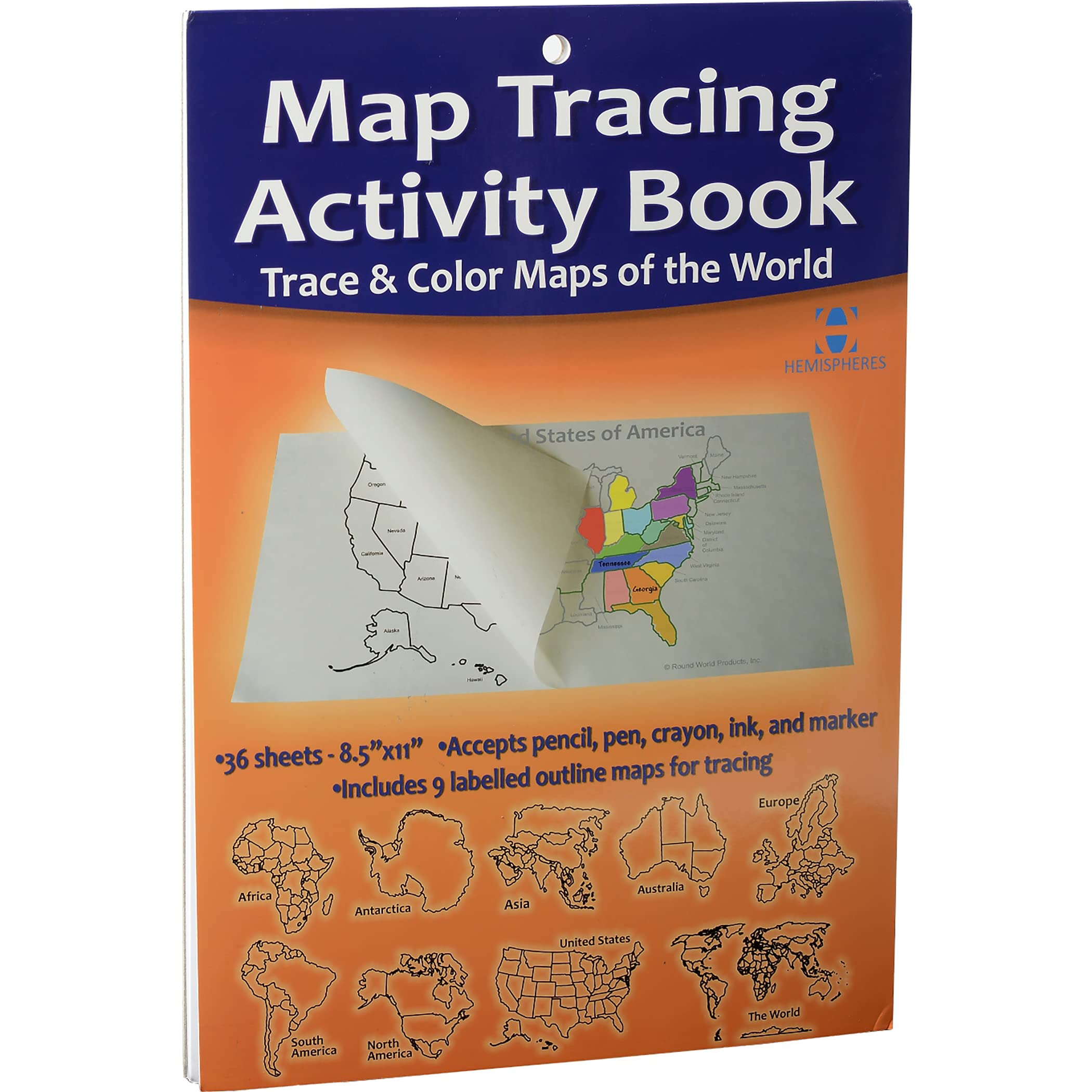 World/Usa Tracing Activity Book