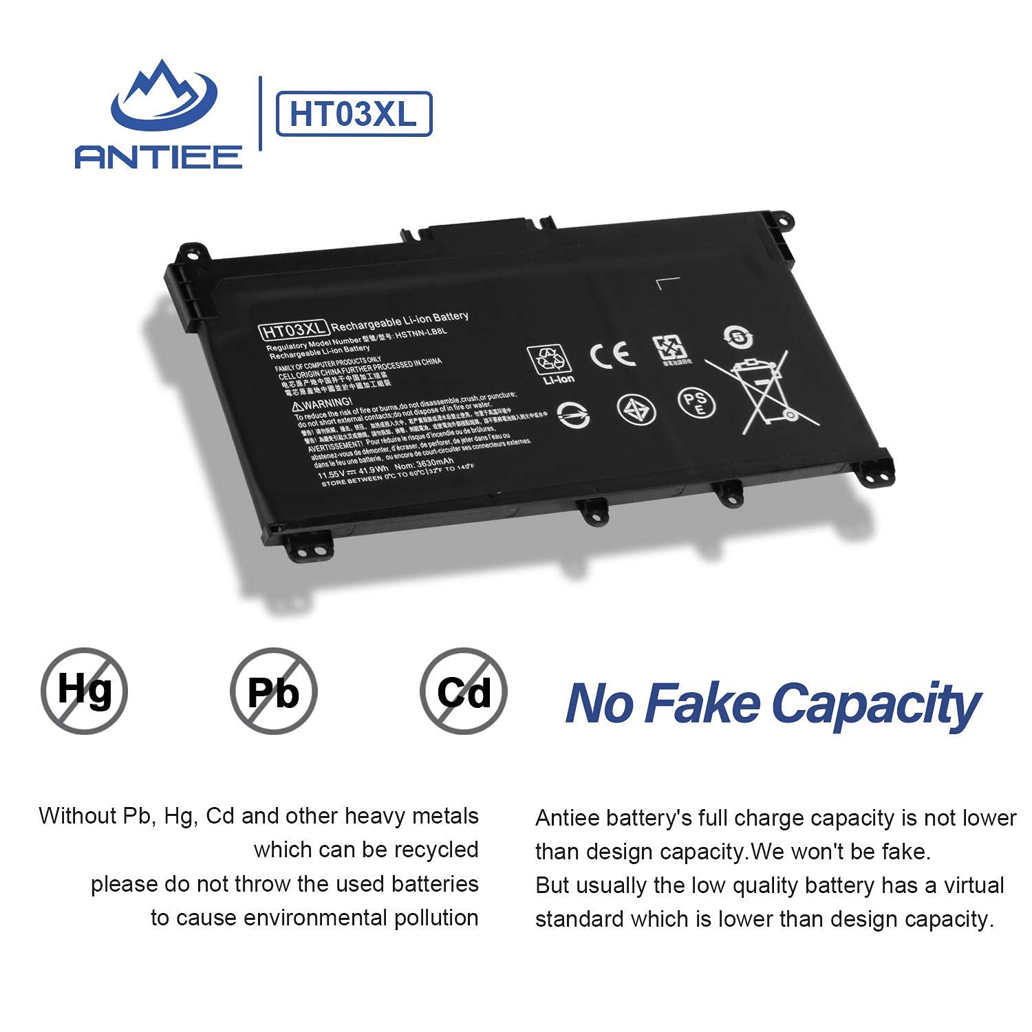 Ht03Xl L11119 855 Laptop Battery For Hp Pavilion 14 Ce 14 Cf 14 Df 15 Cs 15 Da 15 Db 15 Dw 17 Ca 17 By Series 15 Cs0053Cl 15 Da0