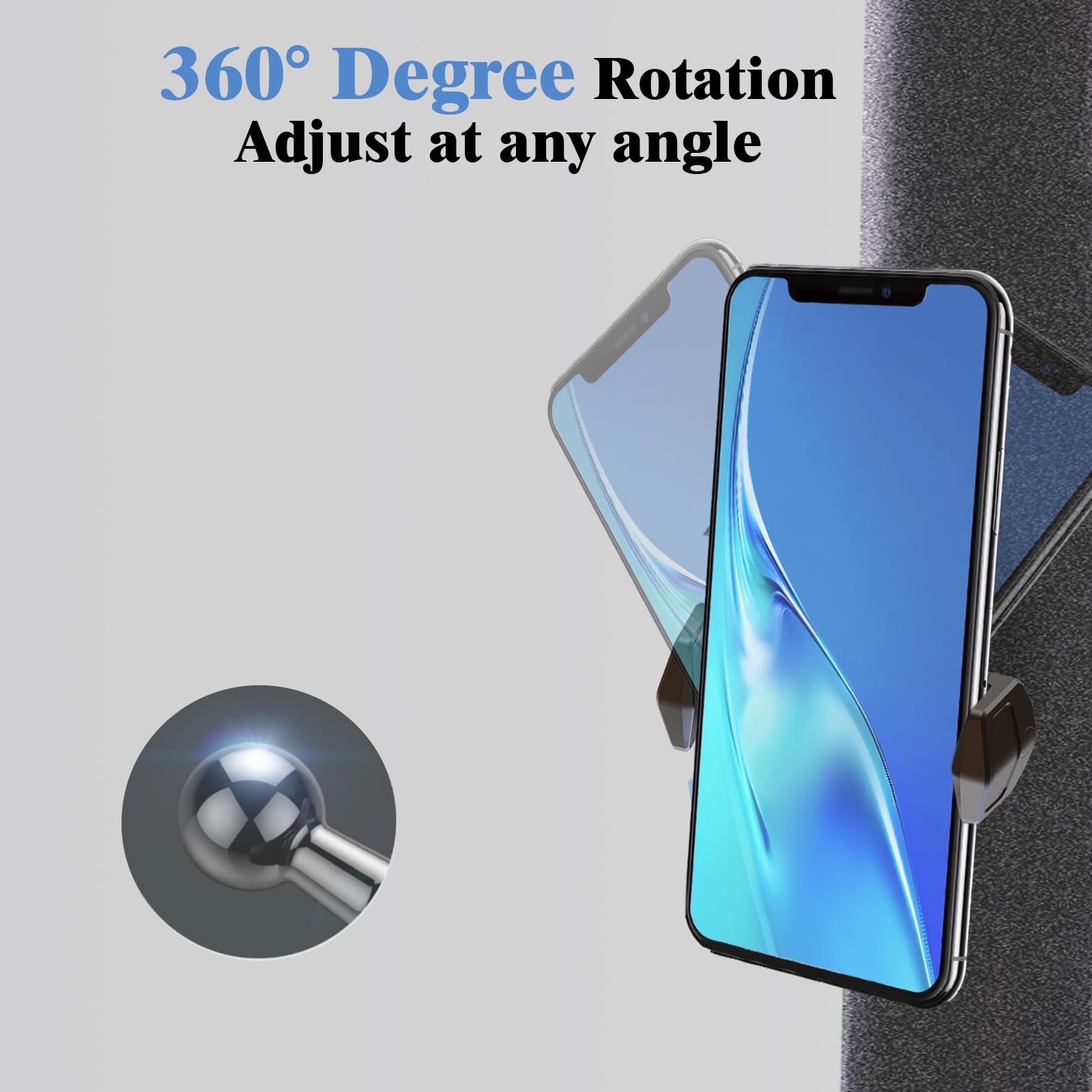 Magnetic Phone Holder Suitable For Gym, 360 Adjustable, Heavy Duty Magnet Phone Mount For Gym Workout Record, Shoot Hands-Free V