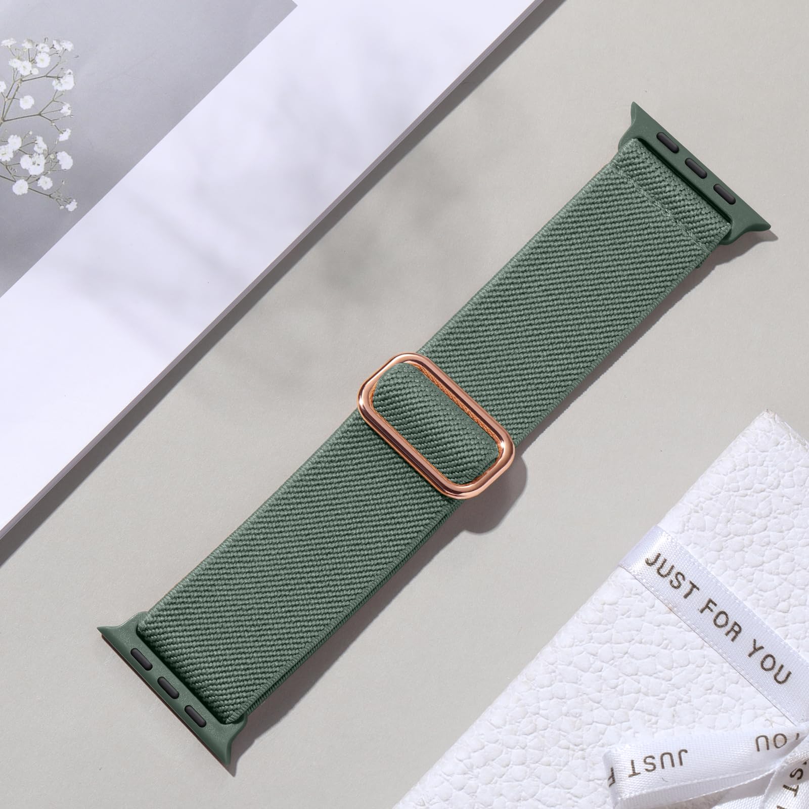 Maledan Braided Band Compatible With Apple Watch Band 40Mm 44Mm 45Mm 41Mm 38Mm 49Mm 42Mm Women Men, Nylon Elastic Stretch Straps