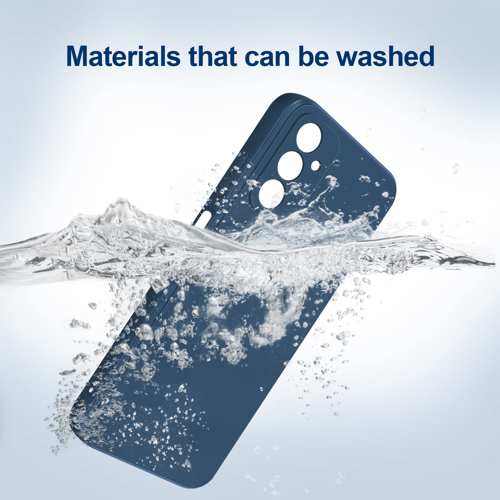 Giiyoon Silicone Case Compatible With Samsung Galaxy A14 5G/4G, Full Body Silky Soft Touch Phone Case With Camera Protection, Sh