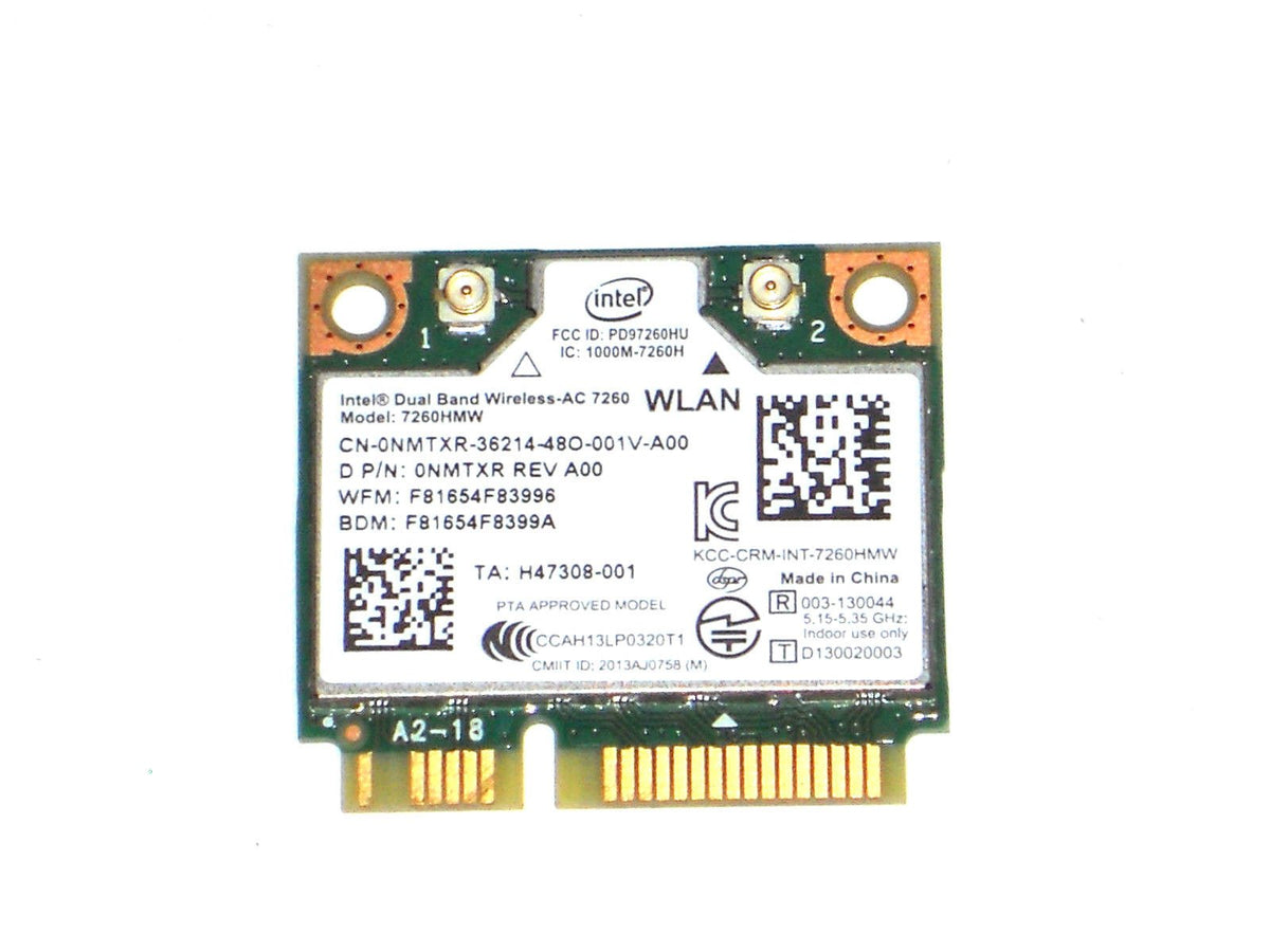 Intel Dual Band Wireless Ac 7260 Wlan Wifi 7260hmw Mini-pci Express Card Nmtxr