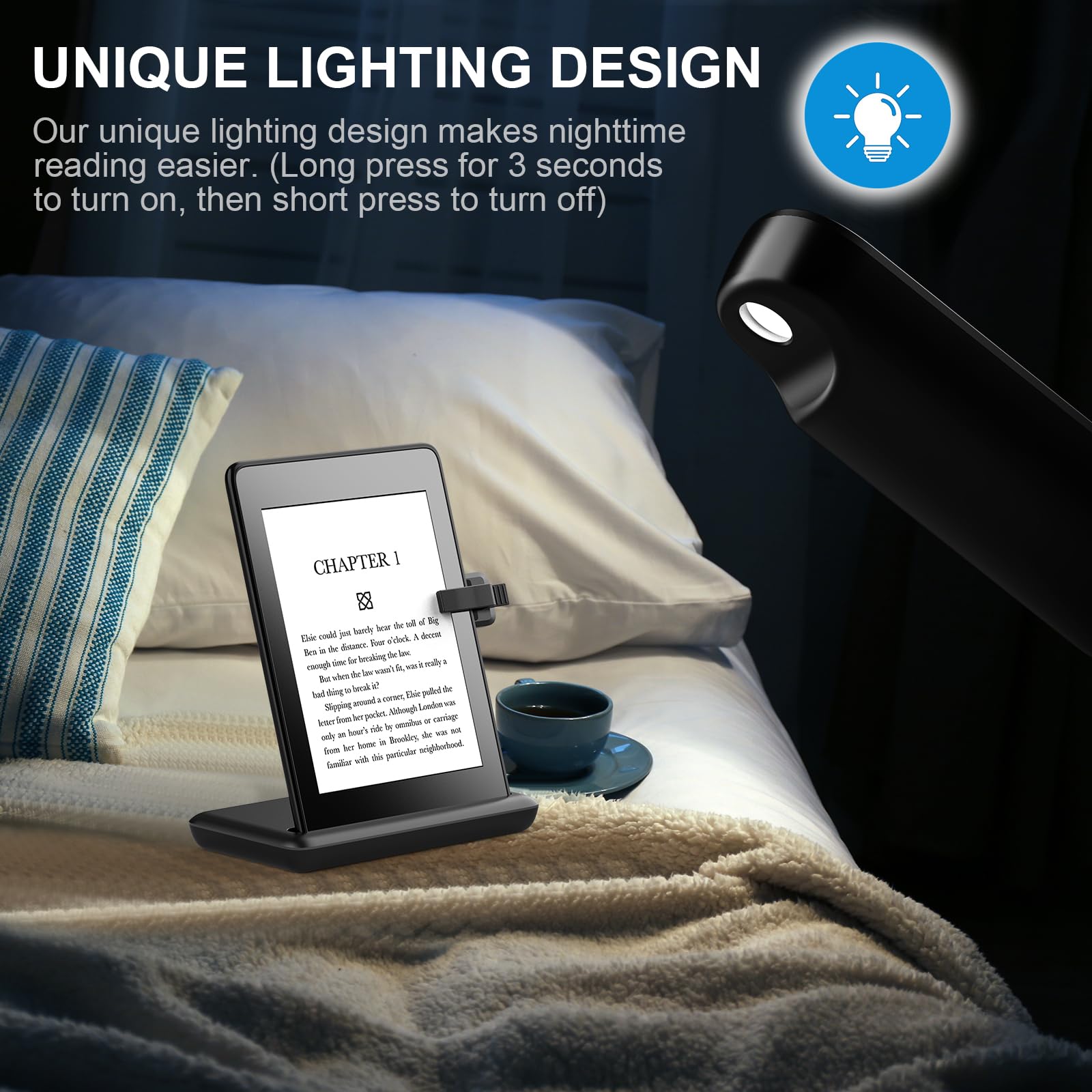 Hogance Rf Remote Control Page Turner For Kindle Reading Ipad Iphone Android Tablets Surface Comics, Wireless Camera Video Recor