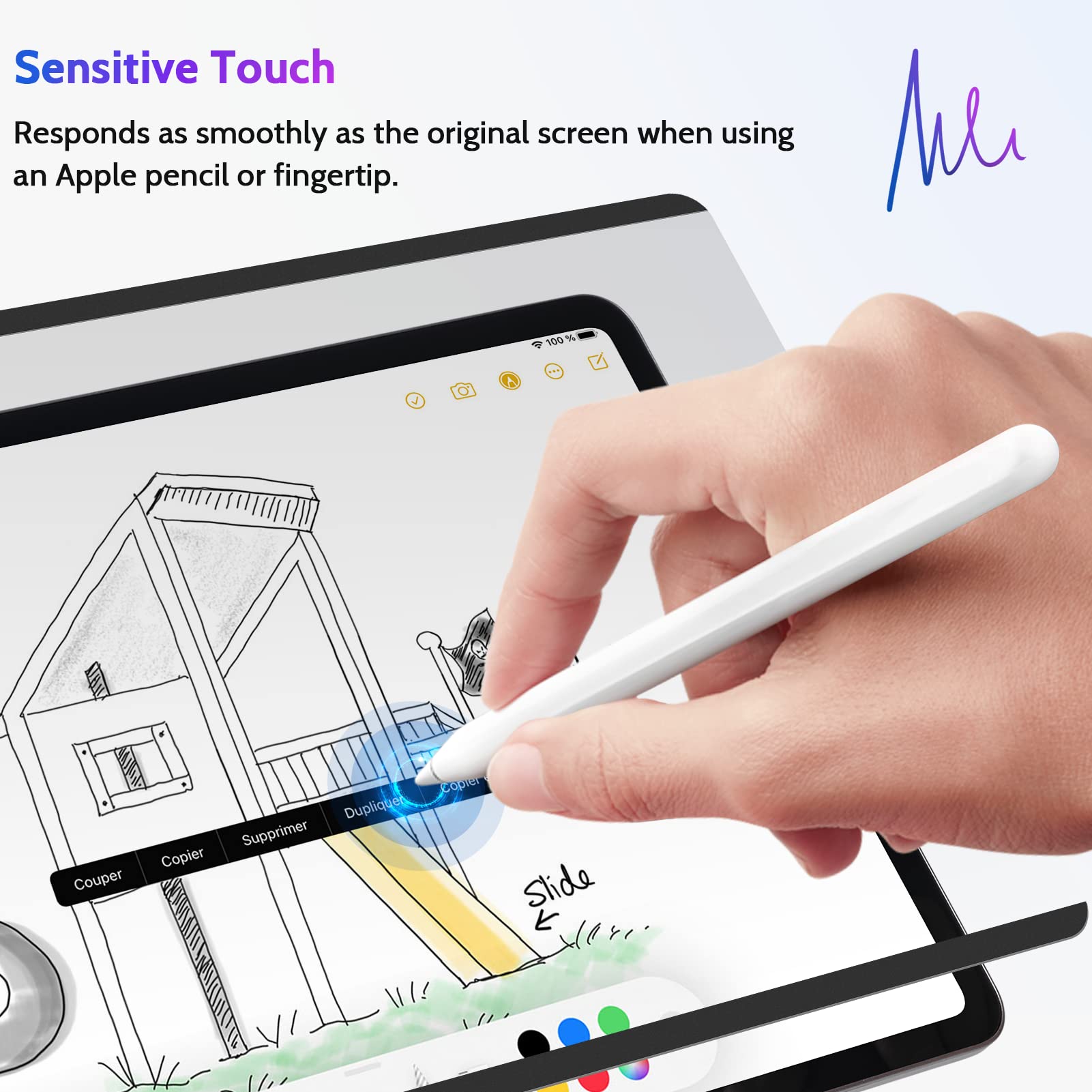 Peslv Magnetic Privacy Screen Protector For Ipad Pro 12.9 Inch 2018 2020 2021 2022, Removable Anti Blue Light Glare Spy Private