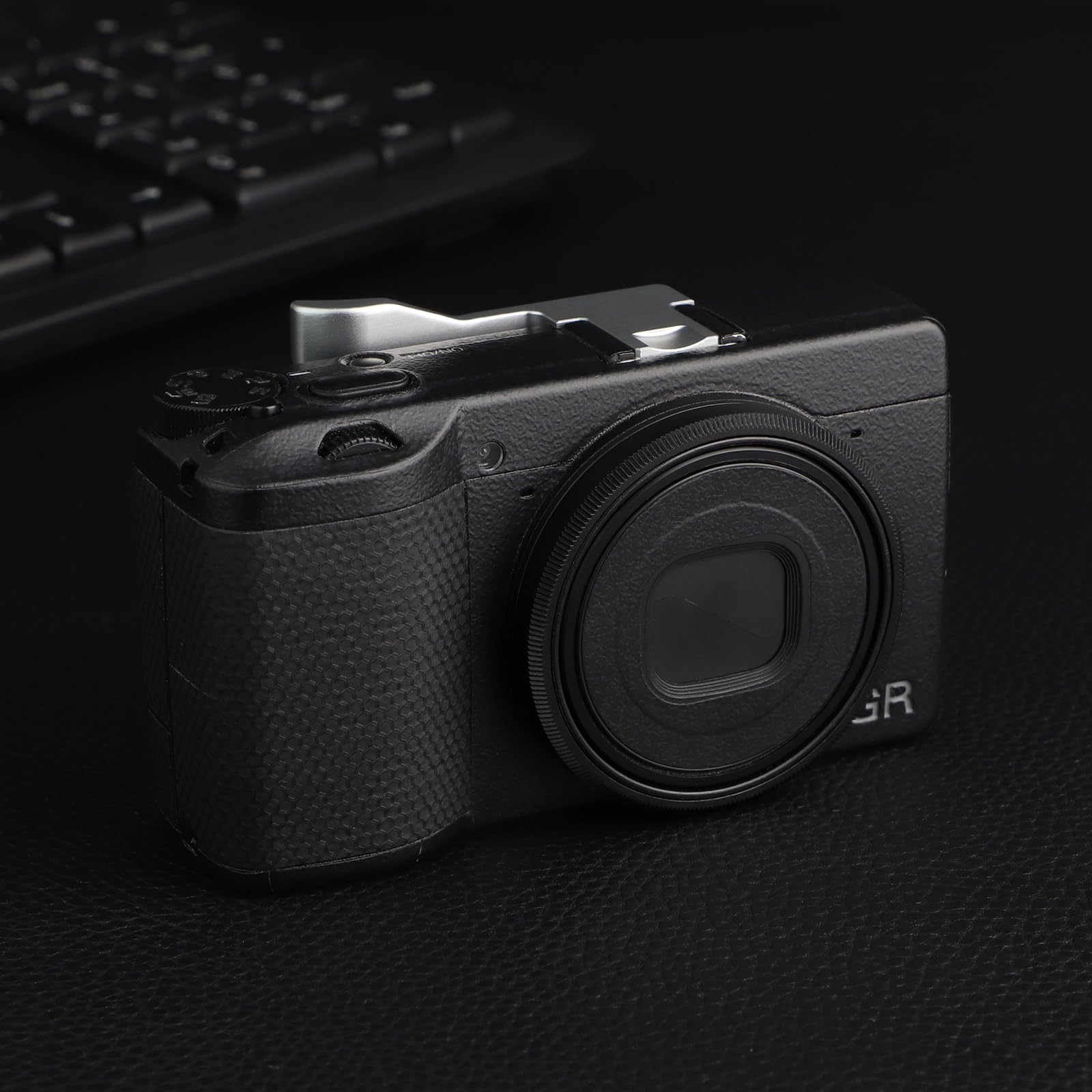 Haoge Rrc Gr3Xb Black Metal Decorate Ring Cap For Ricoh Gr3X/Griiix Camera Replaces Gn 2