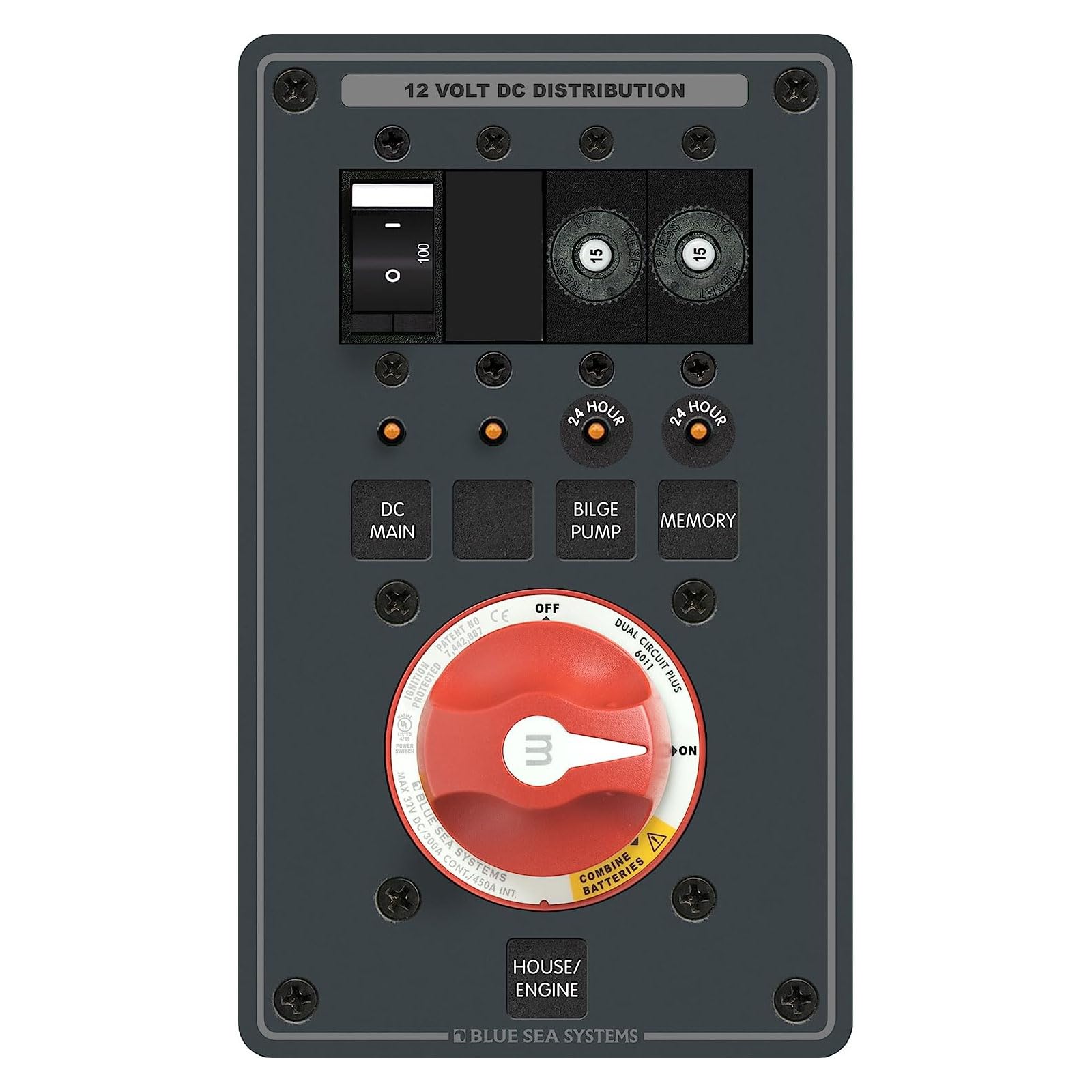 Blue Sea Systems 8686 Panel DC Battery Management (20943)