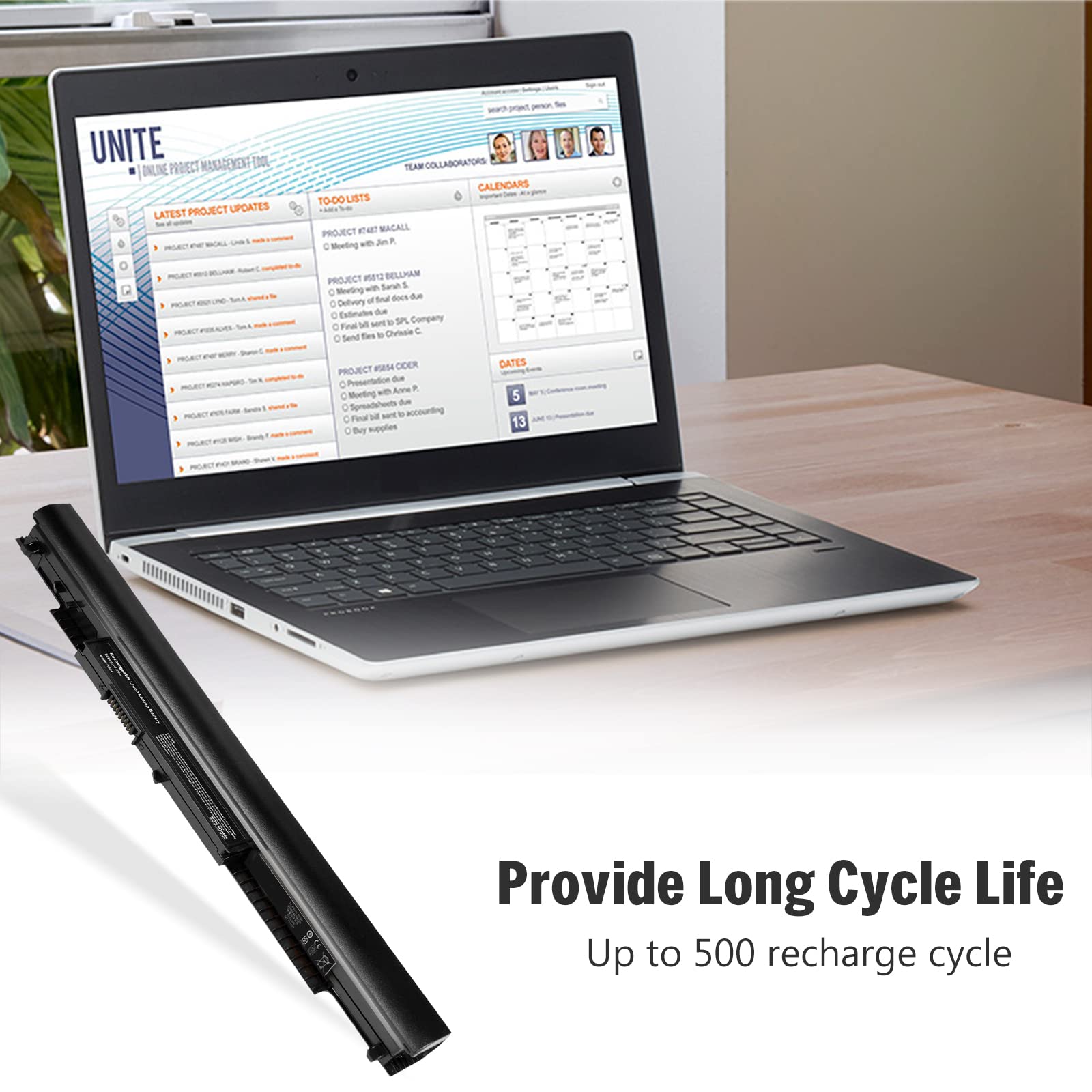 807956 001 Hs03 Replacement Laptop Battery For Hp Pavilion 15 Ac 15 Af 15 Ba 15 Ay Series 15 Ac121Dx 15 Ac130Ds 15 Ba079Dx 15 Ba