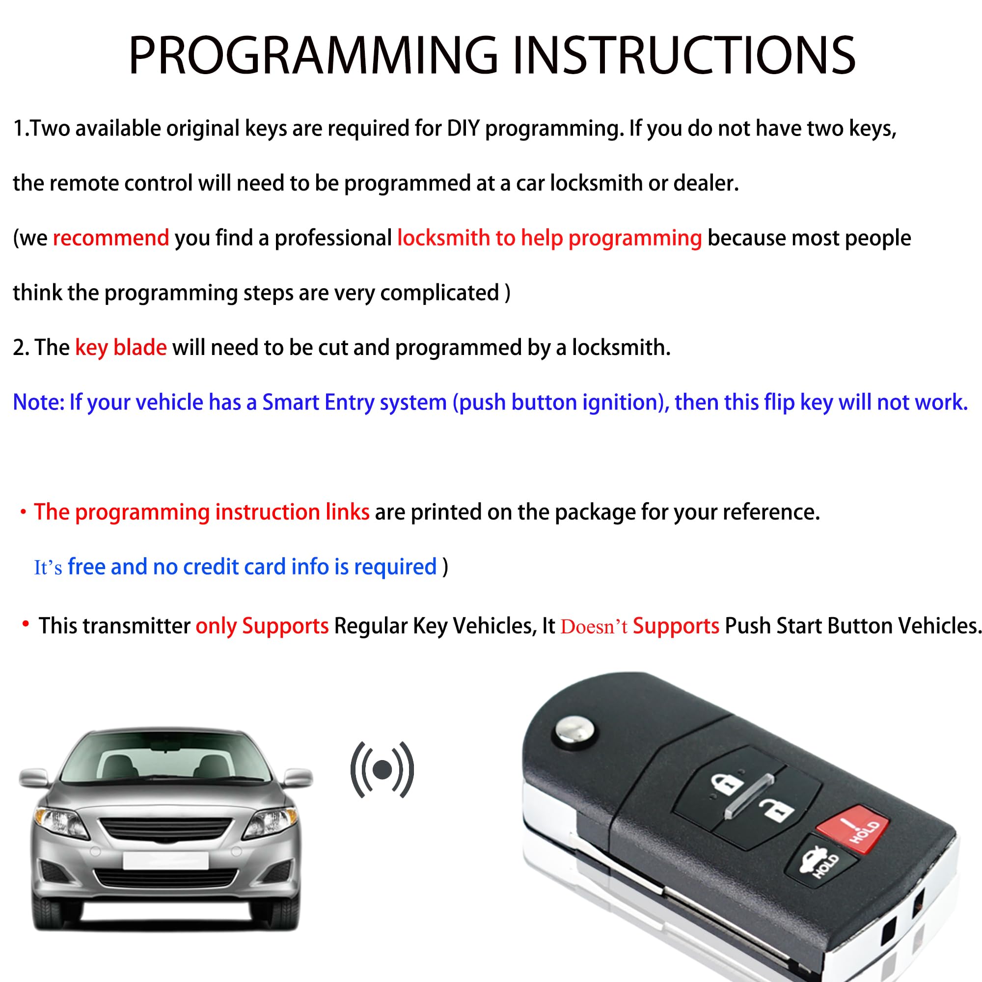 Key Fob Remote Replacement Fits For Mazda Mx 5 Miata 2006 2007 2008 2009 2010 2011 2012 2013 2014 2015//Mazda 3 2010 2013/Mazda