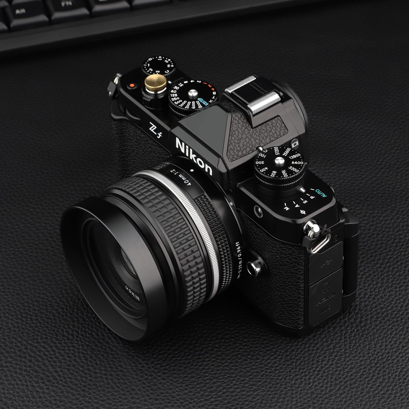 Haoge Metal Lens Hood For Nikon Nikkor Z 40Mm F/2, Z 28Mm F/2.8, Z 28Mm F/2.8 (Se) Lens,Screw Hood, Compatible With 52Mm Uv Filt