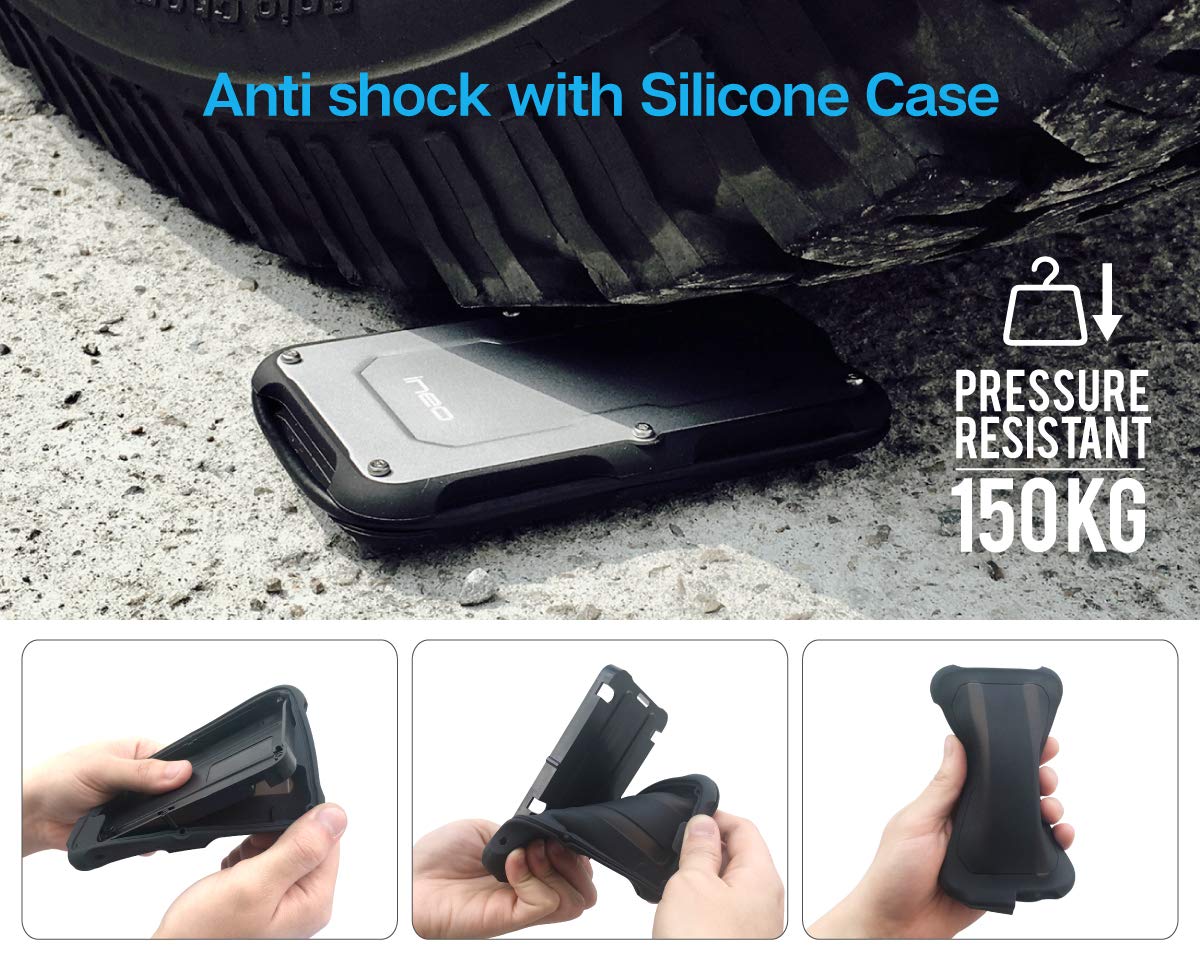 ineo 2.5" USB 3.1 Type-C Rugged Waterproof Shockproof External HDD Enclosure for 9.5mm & 7mm SATA SSD - Model C2580c